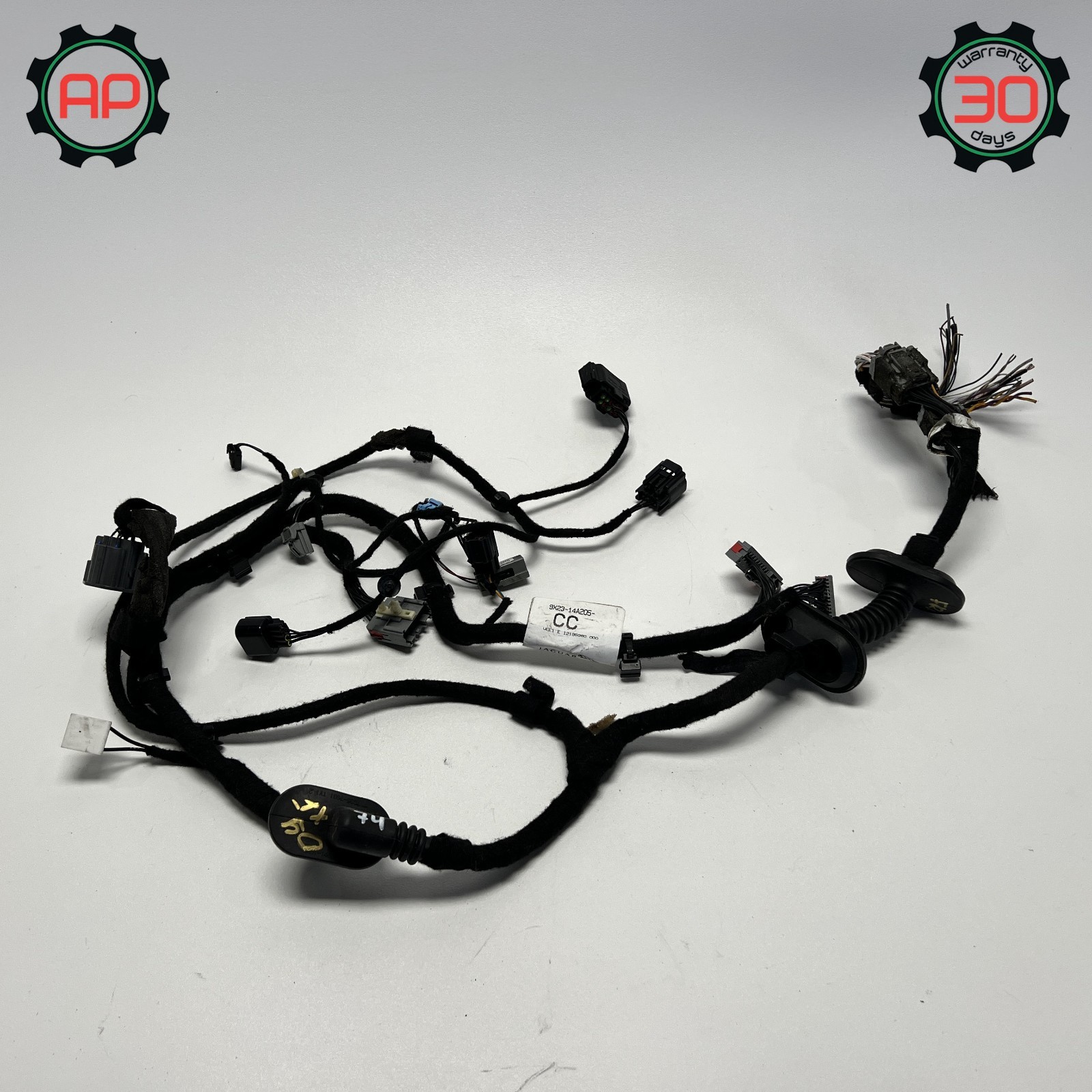 CUT 09-11 JAGUAR X250 XF XFR FRONT RIGHT SIDE DOOR WIRE WIRING HARNESS OEM