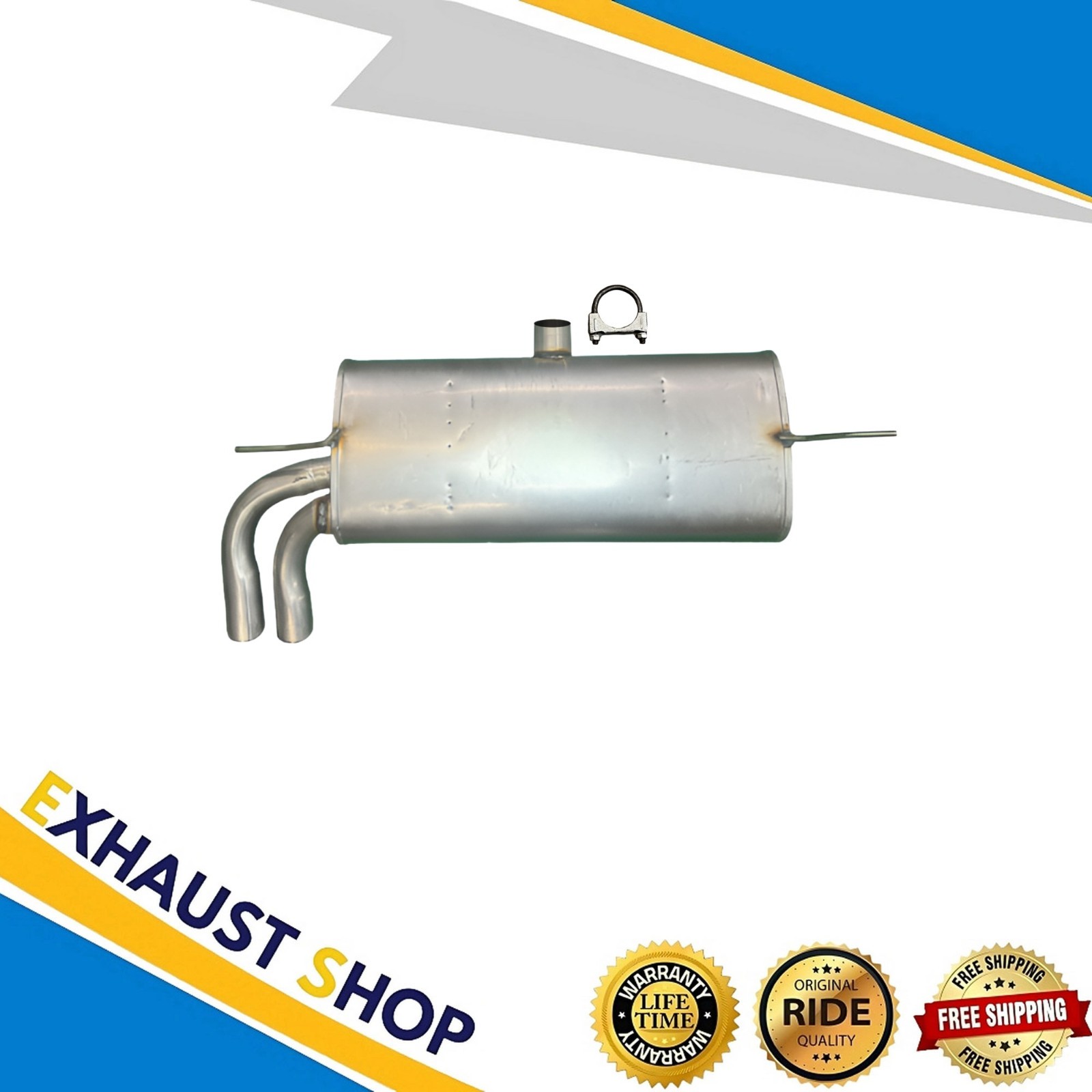 Rear Muffler Assembly For 2015 2016 2017 2018 Volkswagen Golf 1.8L Fast Shipping
