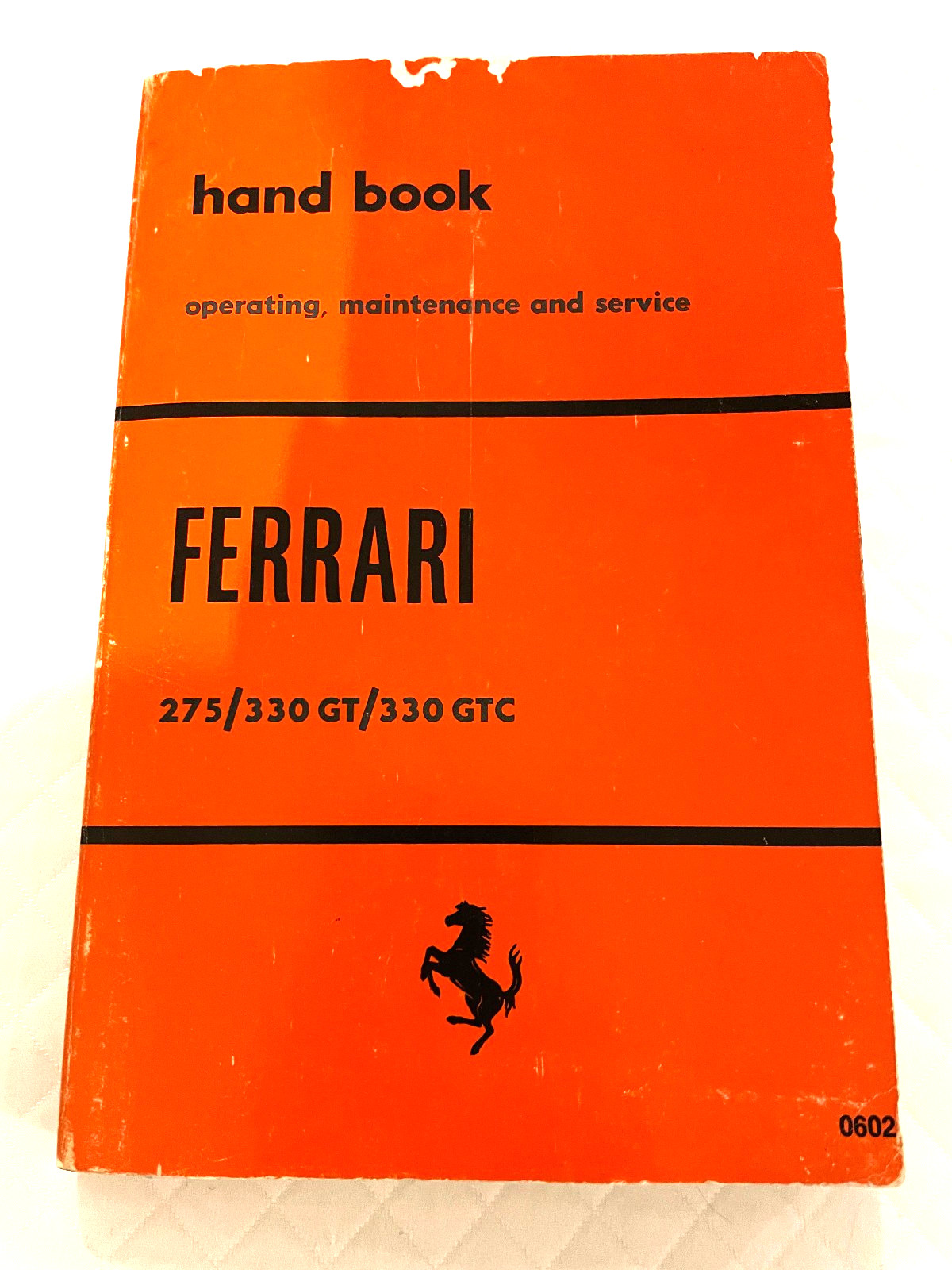 Vintage Ferrari 275/330 GT/330 GTC Operating, Maintaining and Service Handbook Vintage Ferrari 275/330 GT/330 GTC Operating, Maintaining and Service Handbook