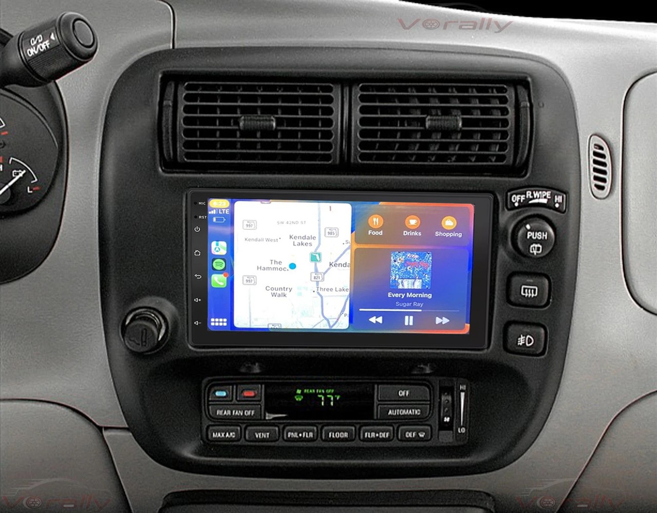 For 1997-2001 Mercury Mountaineer Apple Carplay Stereo Radio Android 15 Navi GPS
