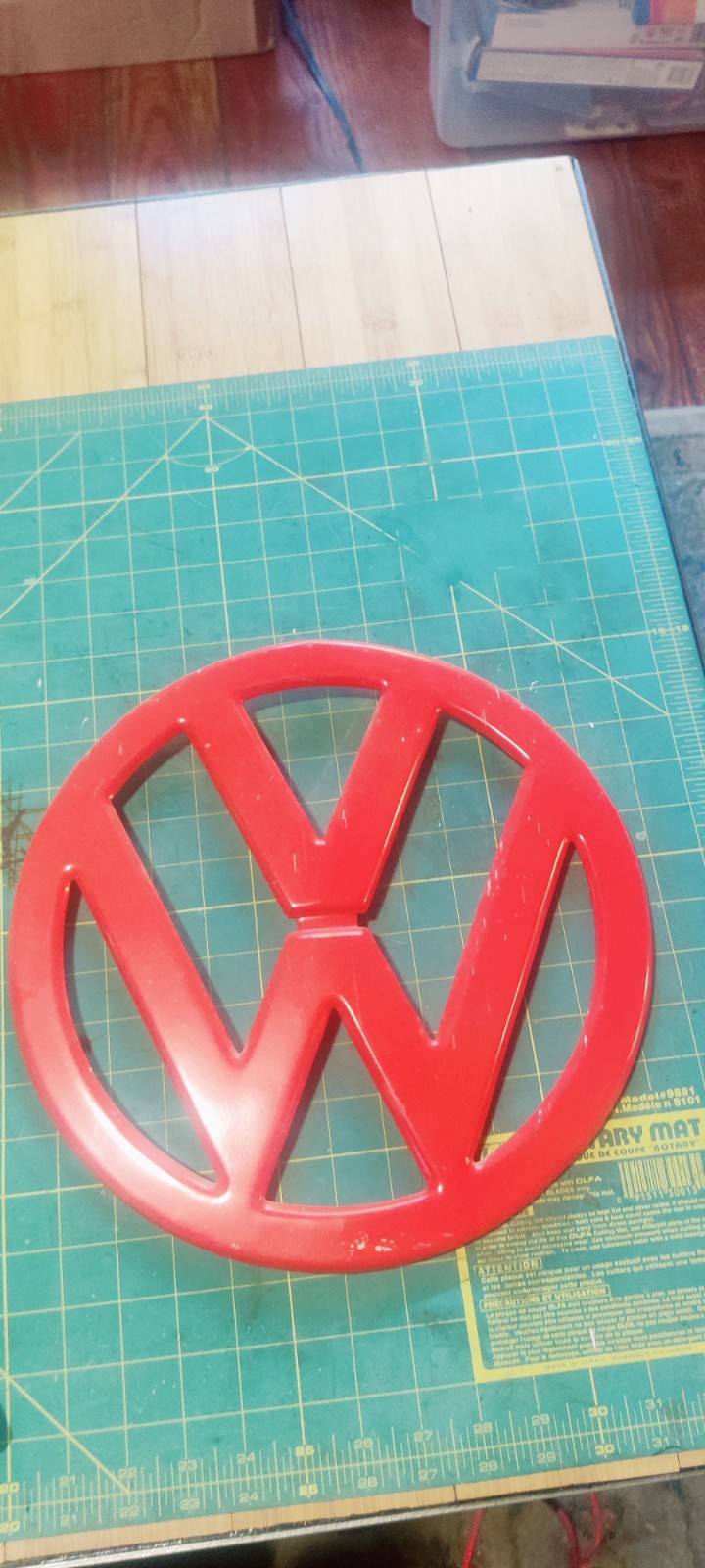 Volkswagen Bus Vintage Original Emblem 12 1/2” Diameter Volkswagen Bus Vintage Original Emblem 12 1/2” Diameter