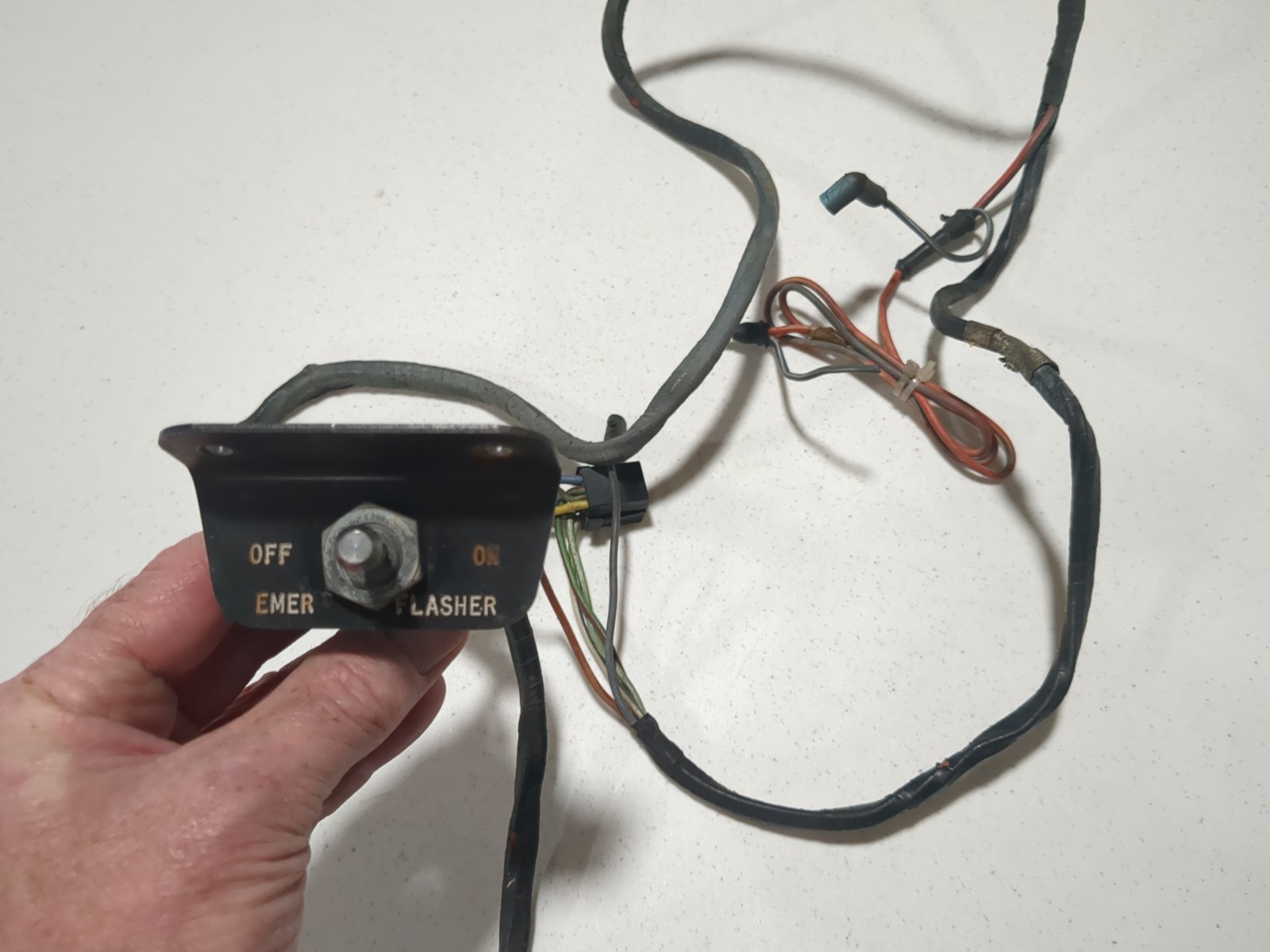 1965 1966 Original Ford Mustang Emergency 4way Flasher Wiring Harness Switch 1965 1966 Original Ford Mustang Emergency 4way Flasher Wiring Harness Switch