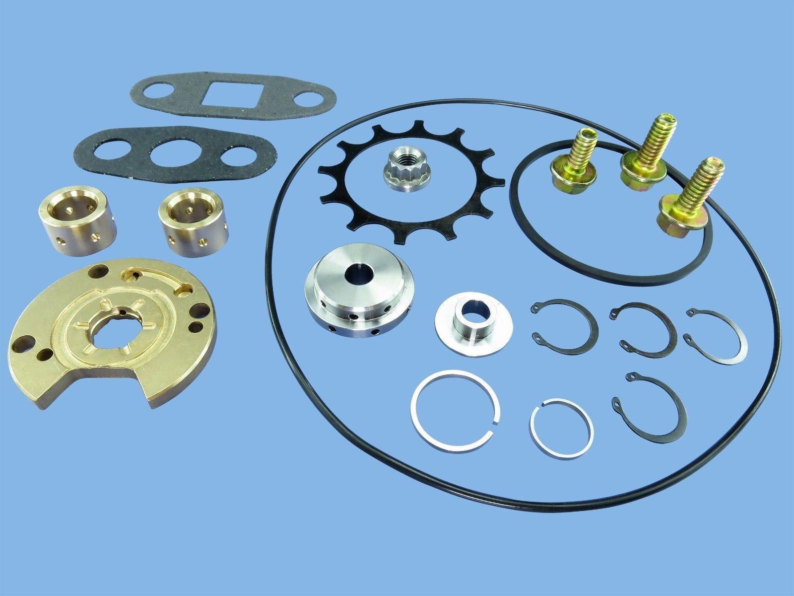 Turbo Rebuild Kit for Garrett T3 T4 TB03 T04B T04E 360D Upgraded Thrust Bearing Turbo Rebuild Kit for Garrett T3 T4 TB03 T04B T04E 360D Upgraded Thrust Bearing