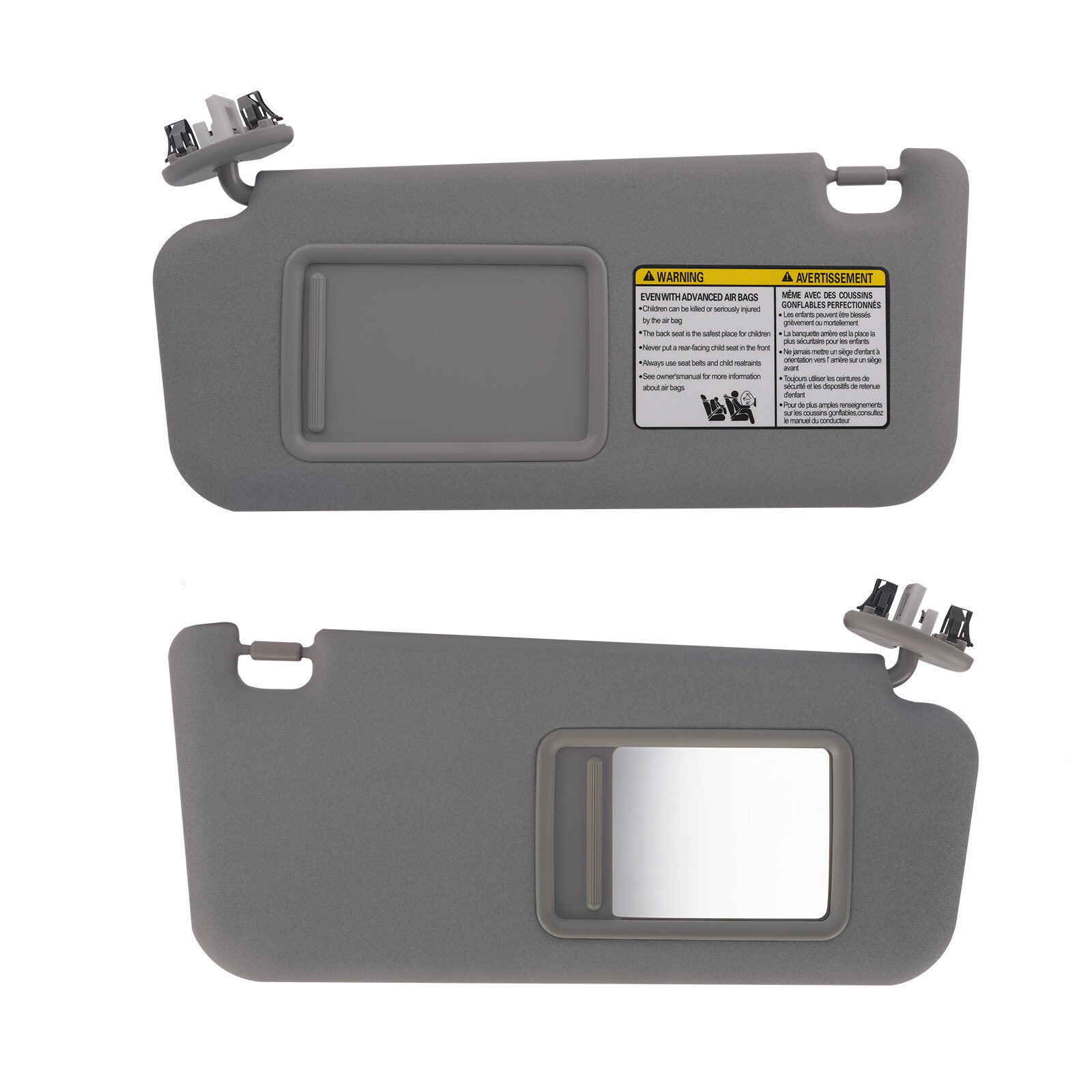 Gray Sun Visor Pair Left & Right Side For Toyota RAV4 2006-2012 74320-42501-B2 Gray Sun Visor Pair Left & Right Side For Toyota RAV4 2006-2012 74320-42501-B2