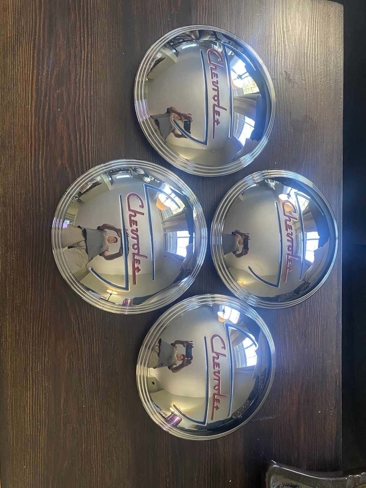 1937-38 Chevy Hubcaps Very Nice Condition 1937-38 Chevy Hubcaps Very Nice Condition