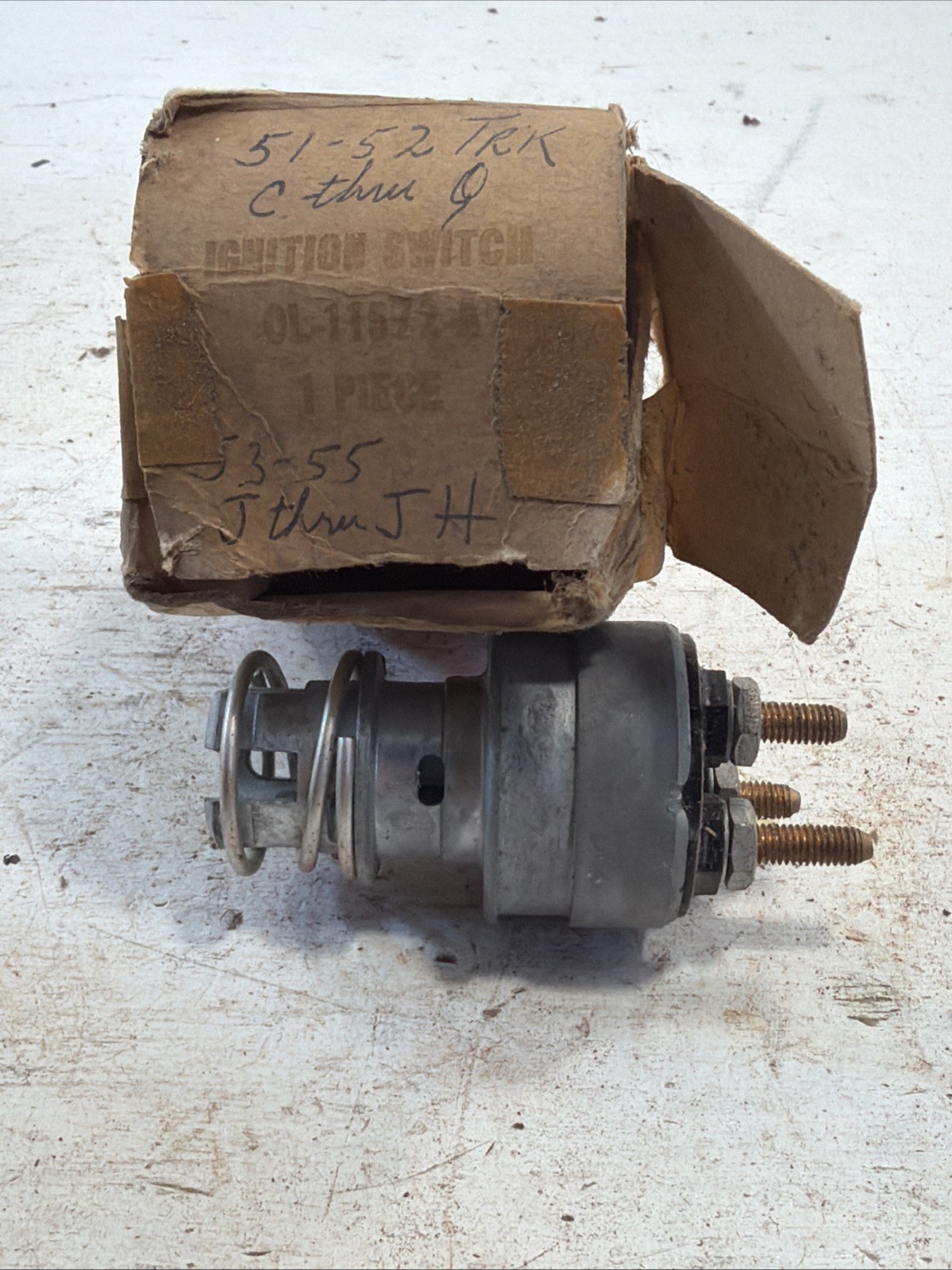 OEM Ford 0L-11572-A Ignition Switch 1950-51 Lincoln Mercury 51-52 Ford Trucks OEM Ford 0L-11572-A Ignition Switch 1950-51 Lincoln Mercury 51-52 Ford Trucks