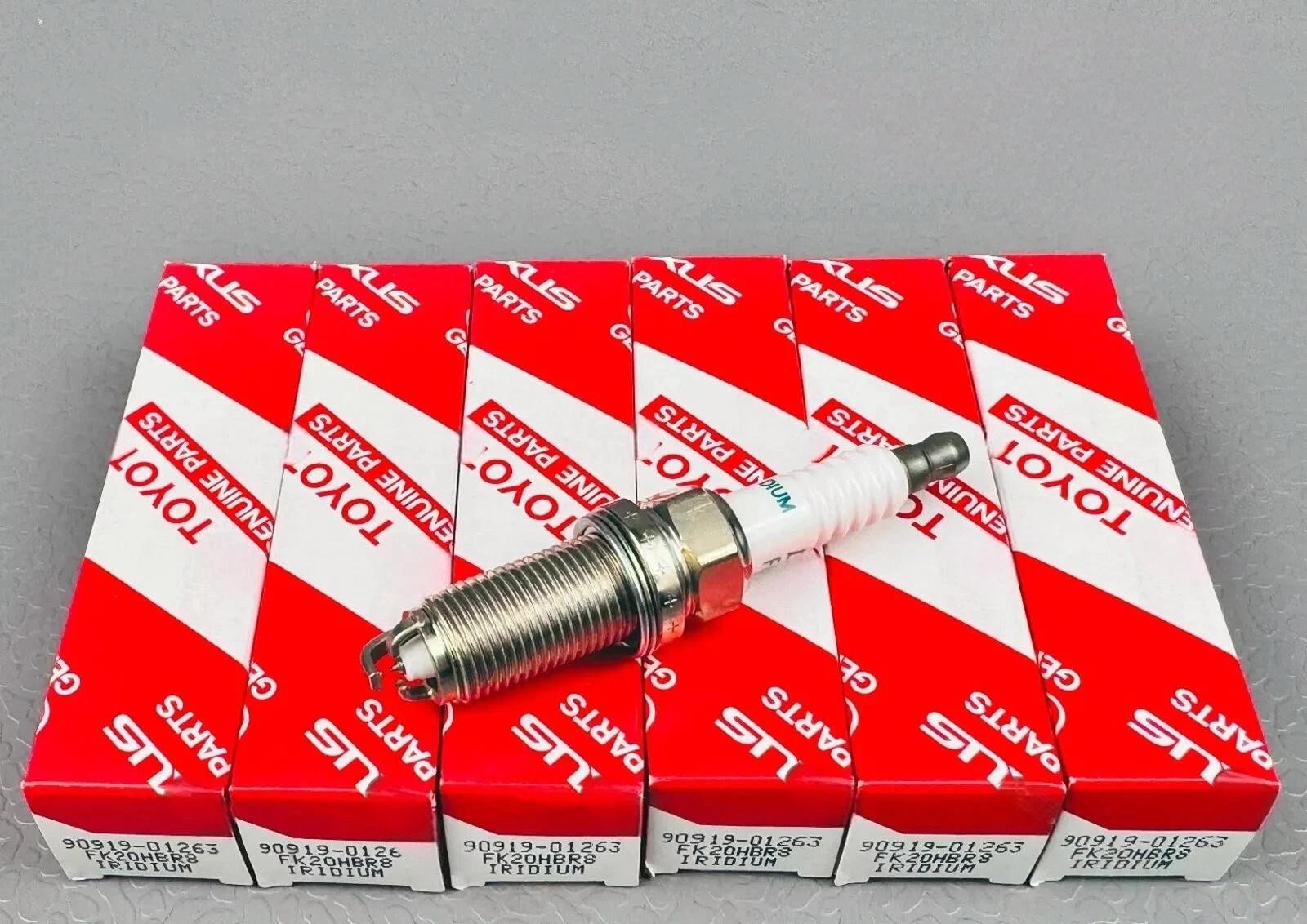 6PCS OEM Iridium Spark Plugs 90919-01249 For Toyota Lexus GS350 IS250 LS460