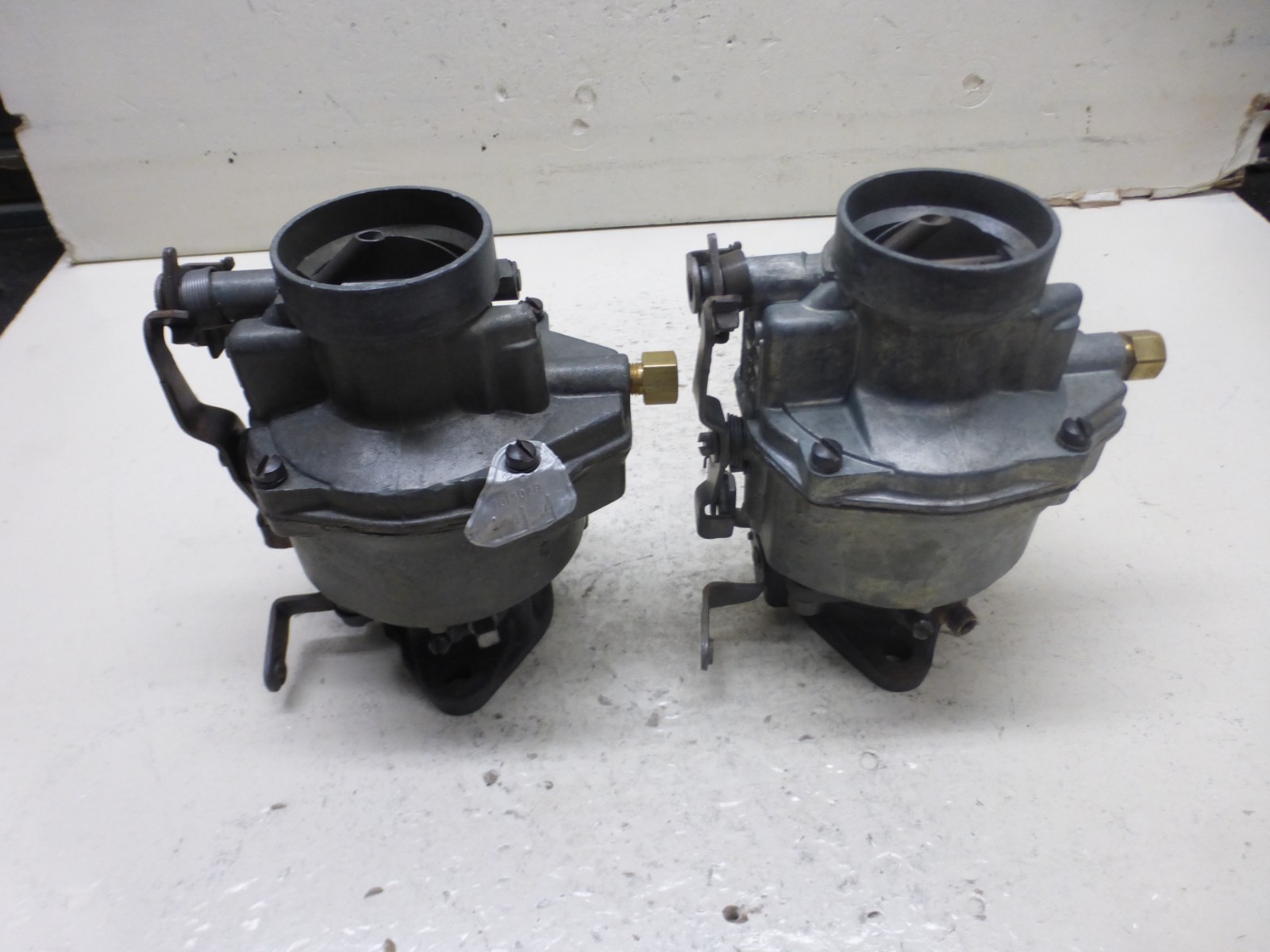 Pair (2) Original Vintage Rochester 1 Barrel B Series Carburetors 235 Chevrolet Pair (2) Original Vintage Rochester 1 Barrel B Series Carburetors 235 Chevrolet