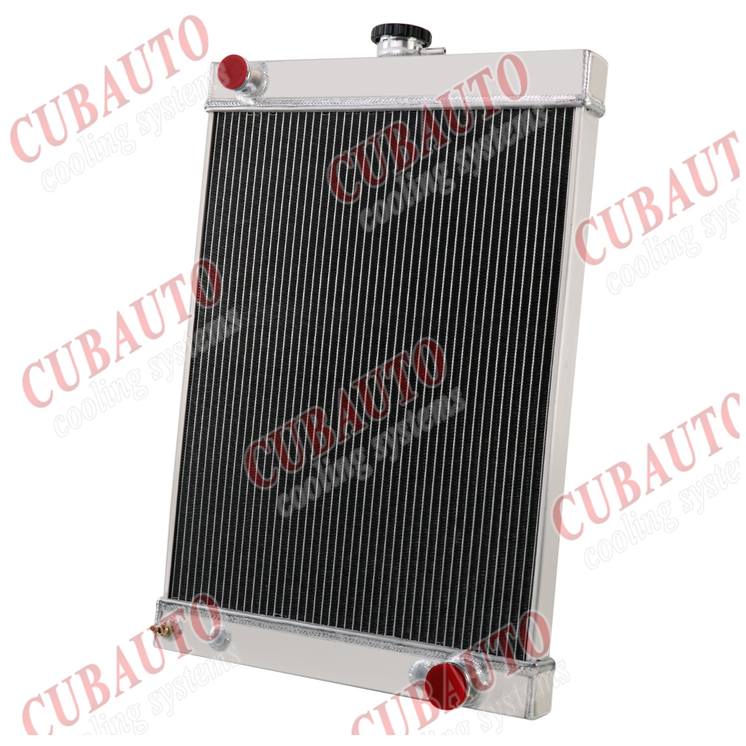 Universal 4-Row Aluminum Radiator + Trans Cooler Fit 30'-50's Street Rod Hot Rod Universal 4-Row Aluminum Radiator + Trans Cooler Fit 30'-50's Street Rod Hot Rod