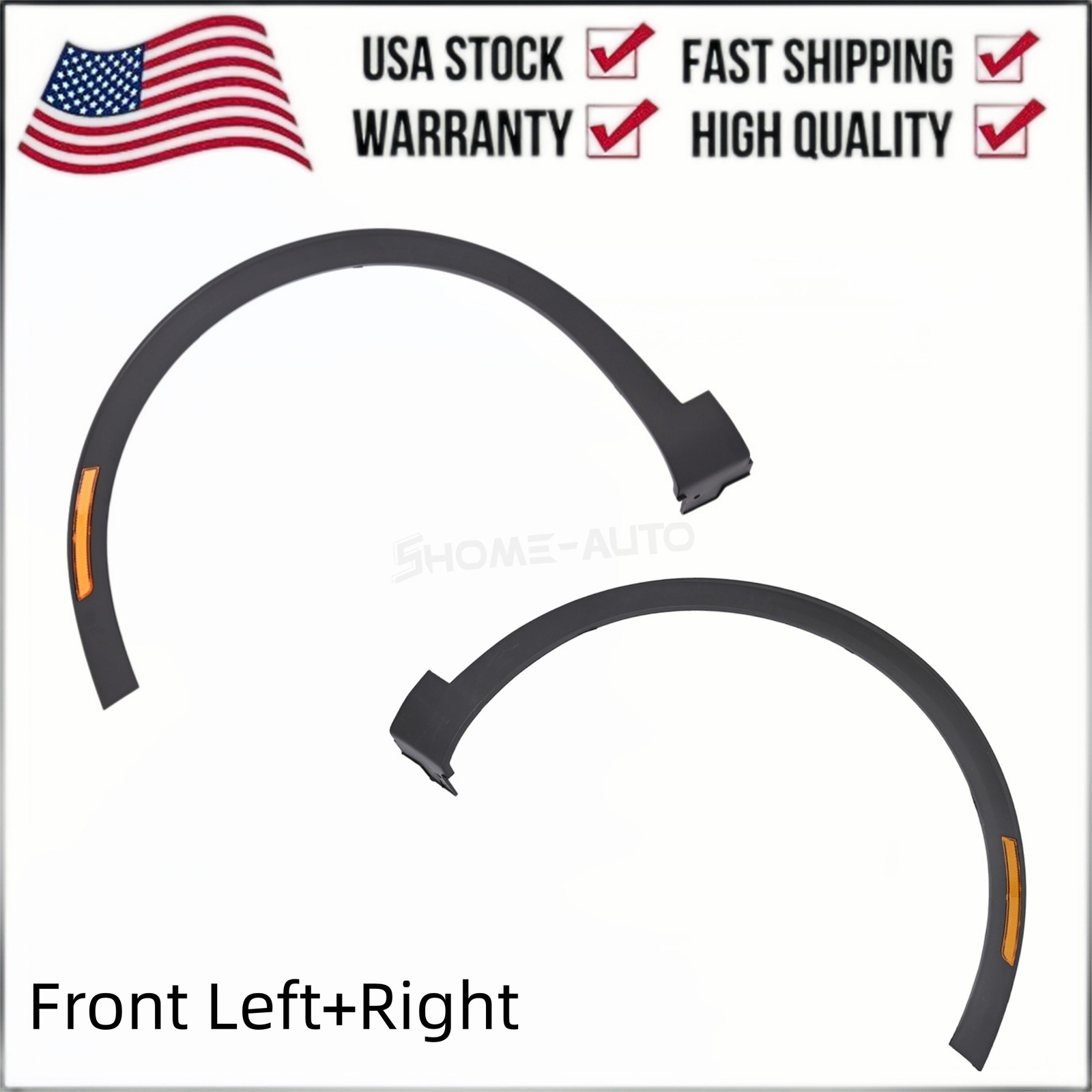 1Pair Front Fender Wheel Flare Fits 2023-2024 Kia Sportage Left+Right