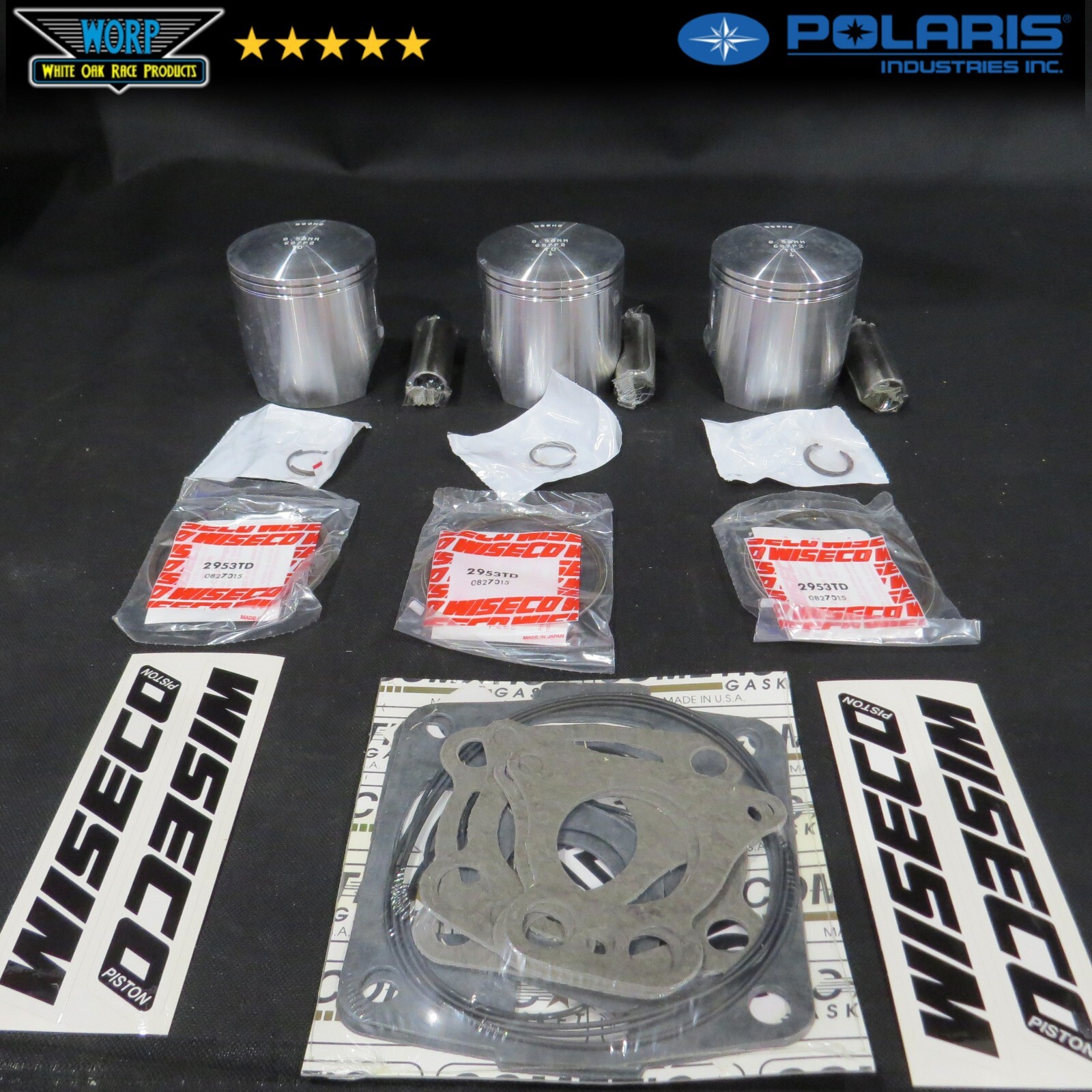 75mm +.50mm Oversize Wiseco Top End Kit Polaris SL900 Triple SL 900 1996-1997 75mm +.50mm Oversize Wiseco Top End Kit Polaris SL900 Triple SL 900 1996-1997