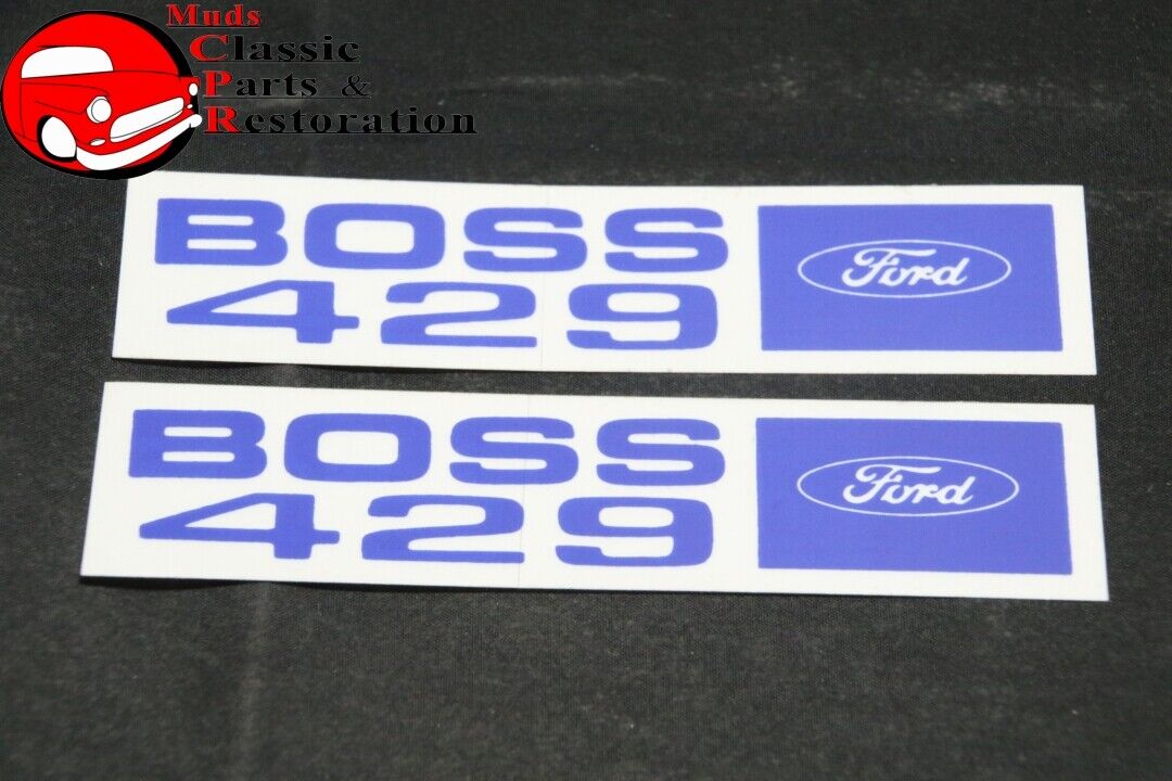 69-70 Mustang Ford Boss 429 Valve Cover Decals Pair