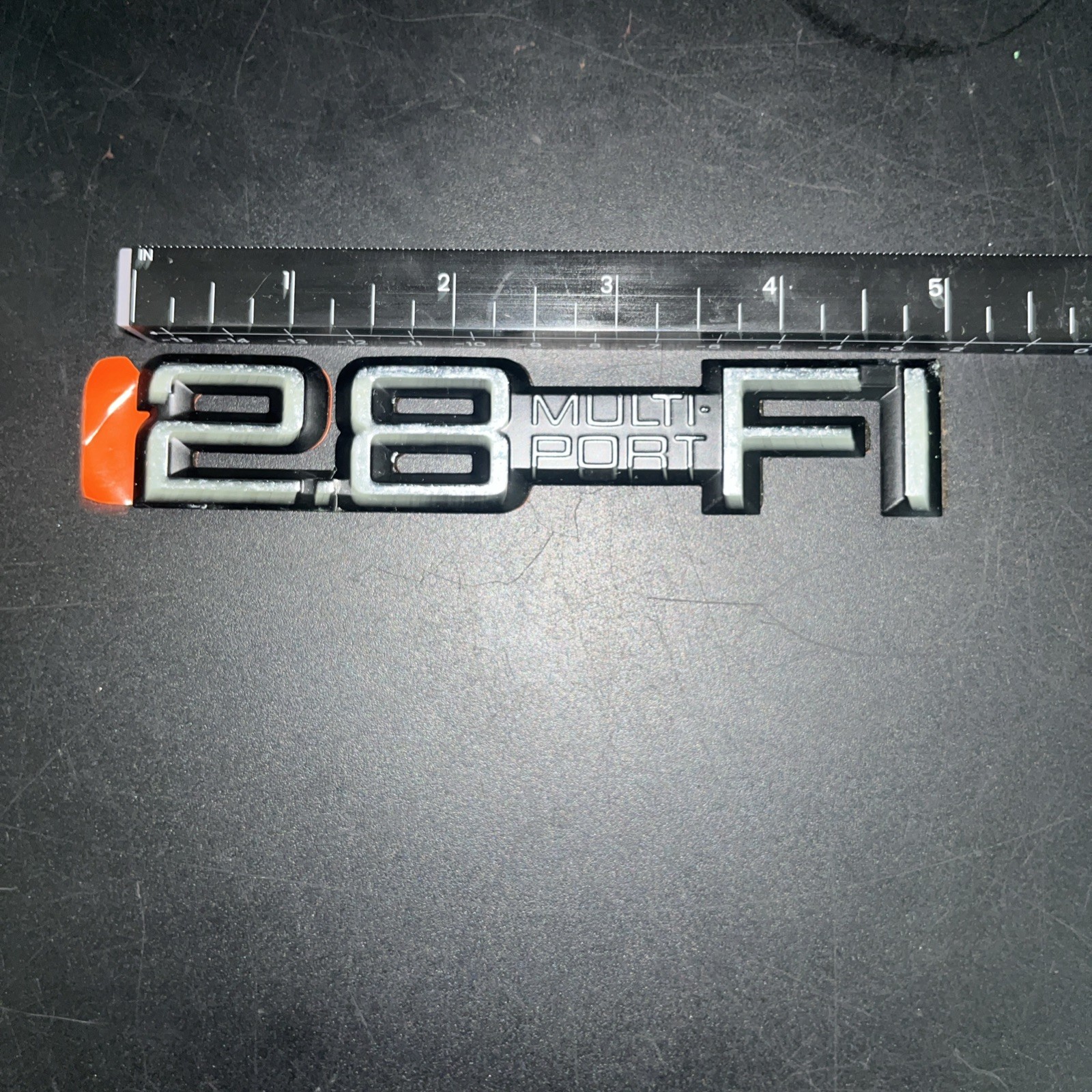 1980\'s Chevrolet Cavalier 2.8 Multi-Port Fuel Injection Emblem Badge Logo NOS GM 1980\'s Chevrolet Cavalier 2.8 Multi-Port Fuel Injection Emblem Badge Logo NOS GM