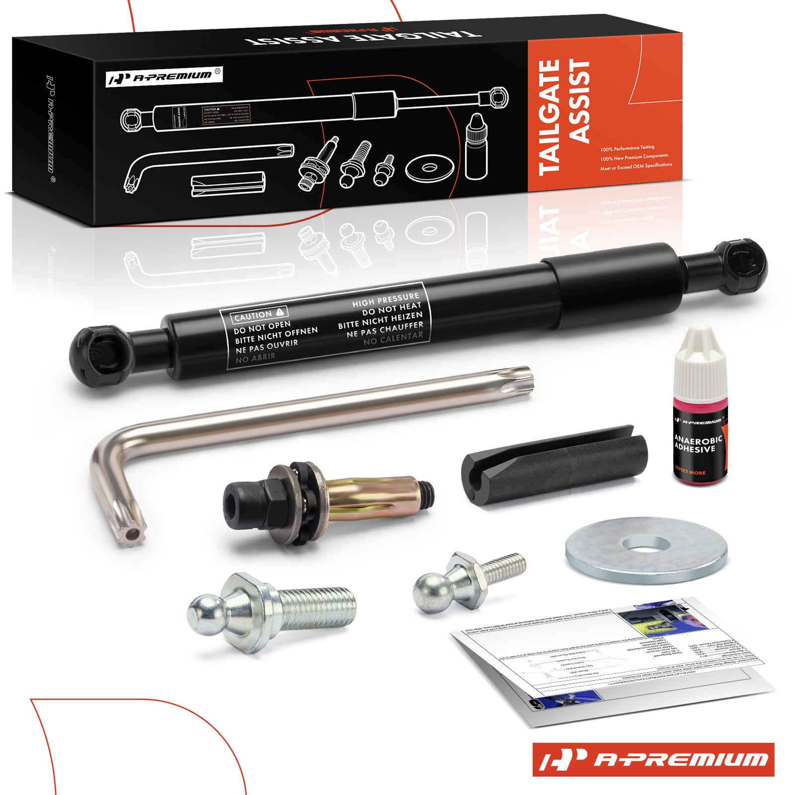 A-Premium Rear Tailgate Assist Lift Support Strut for Dodge Ram 1500 2500 02-09