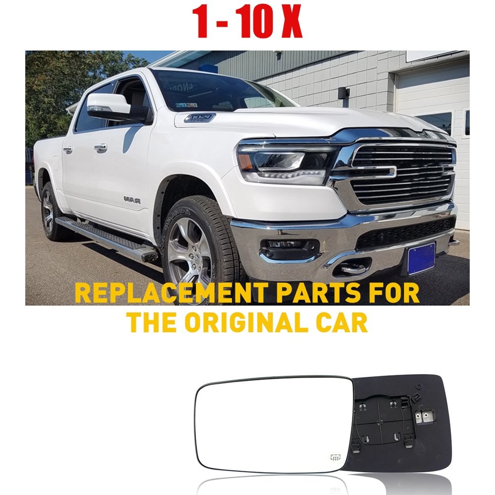 1-10X Fit 2011-18 2500 1500 Ram Mirror Truck Glass Heated LED Driver Signal Left 1-10X Fit 2011-18 2500 1500 Ram Mirror Truck Glass Heated LED Driver Signal Left