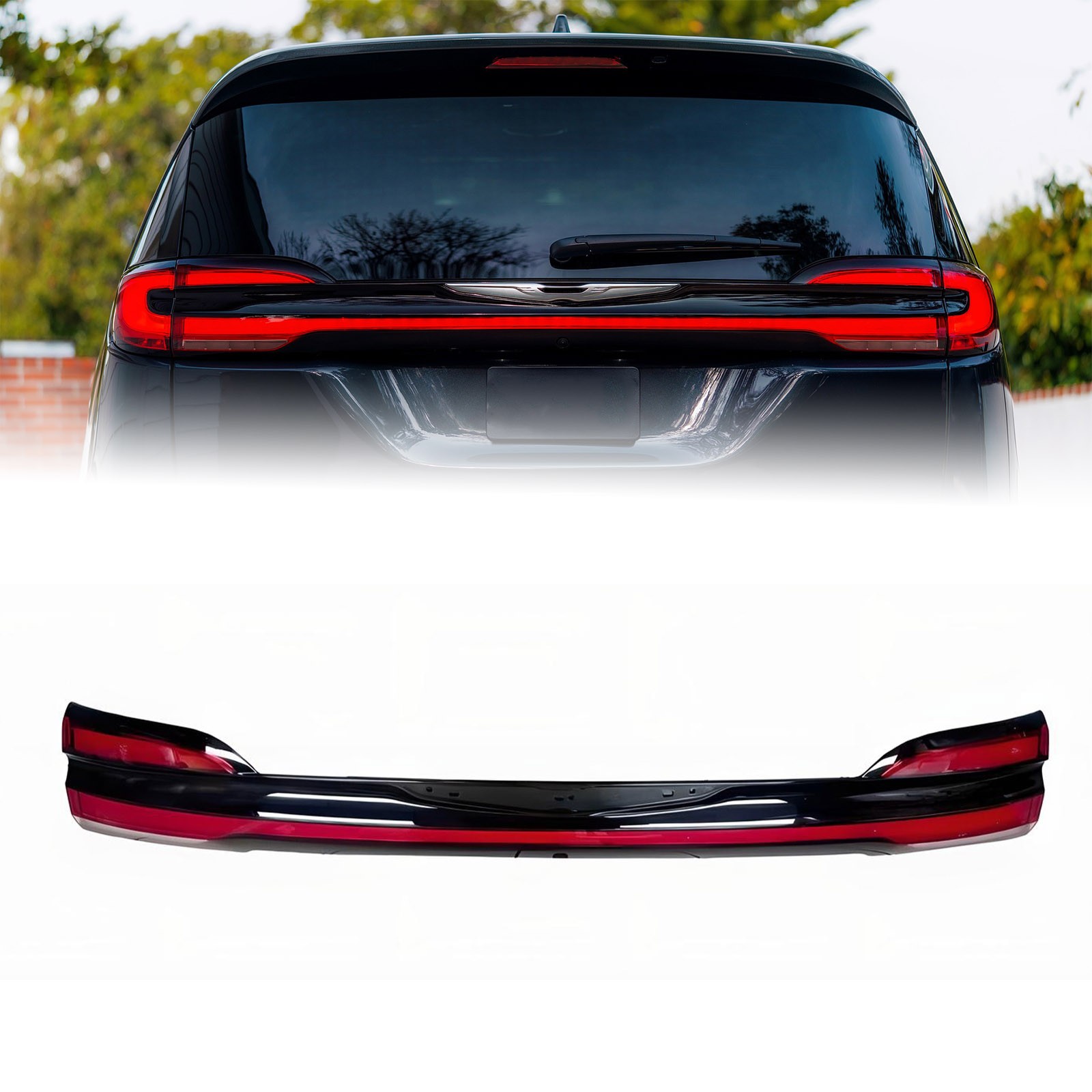 LED Rear Tailgate Lamp Applique For 2021-2025 Chrysler Pacifica 68526303AA
