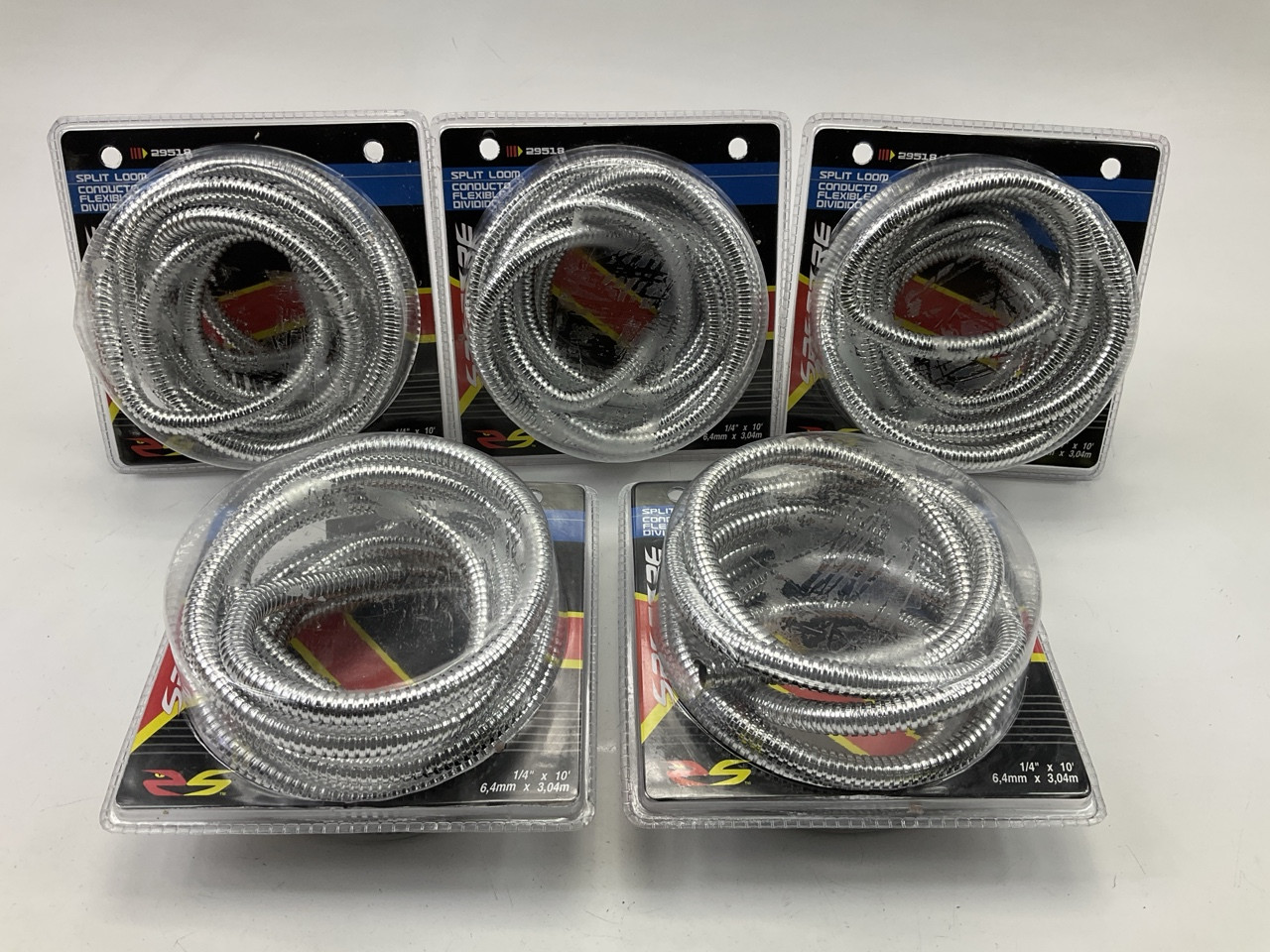 50 FEET - Spectre 29518 Chrome Split Wire Loom Tubing Tube 1/4 50 FEET - Spectre 29518 Chrome Split Wire Loom Tubing Tube 1/4