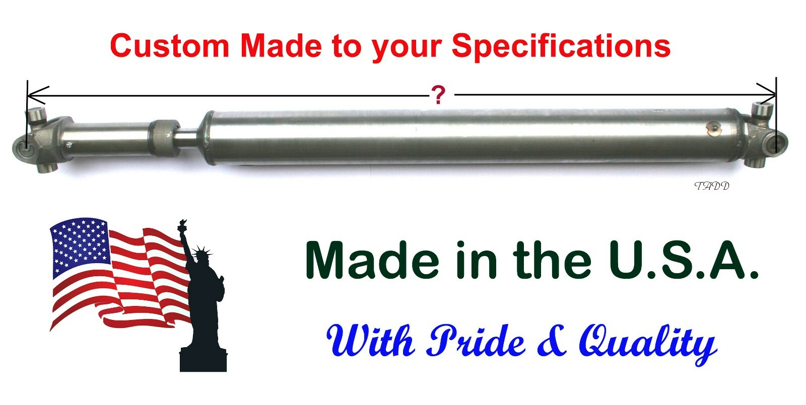 CUSTOM DRIVE SHAFT FOR FORD, GM (1330 SLIP  SHAFT LS SWAP) 3\