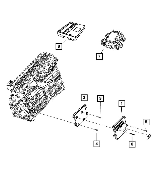 Genuine Mopar Oxygen Sensor Control Module 68055582AG