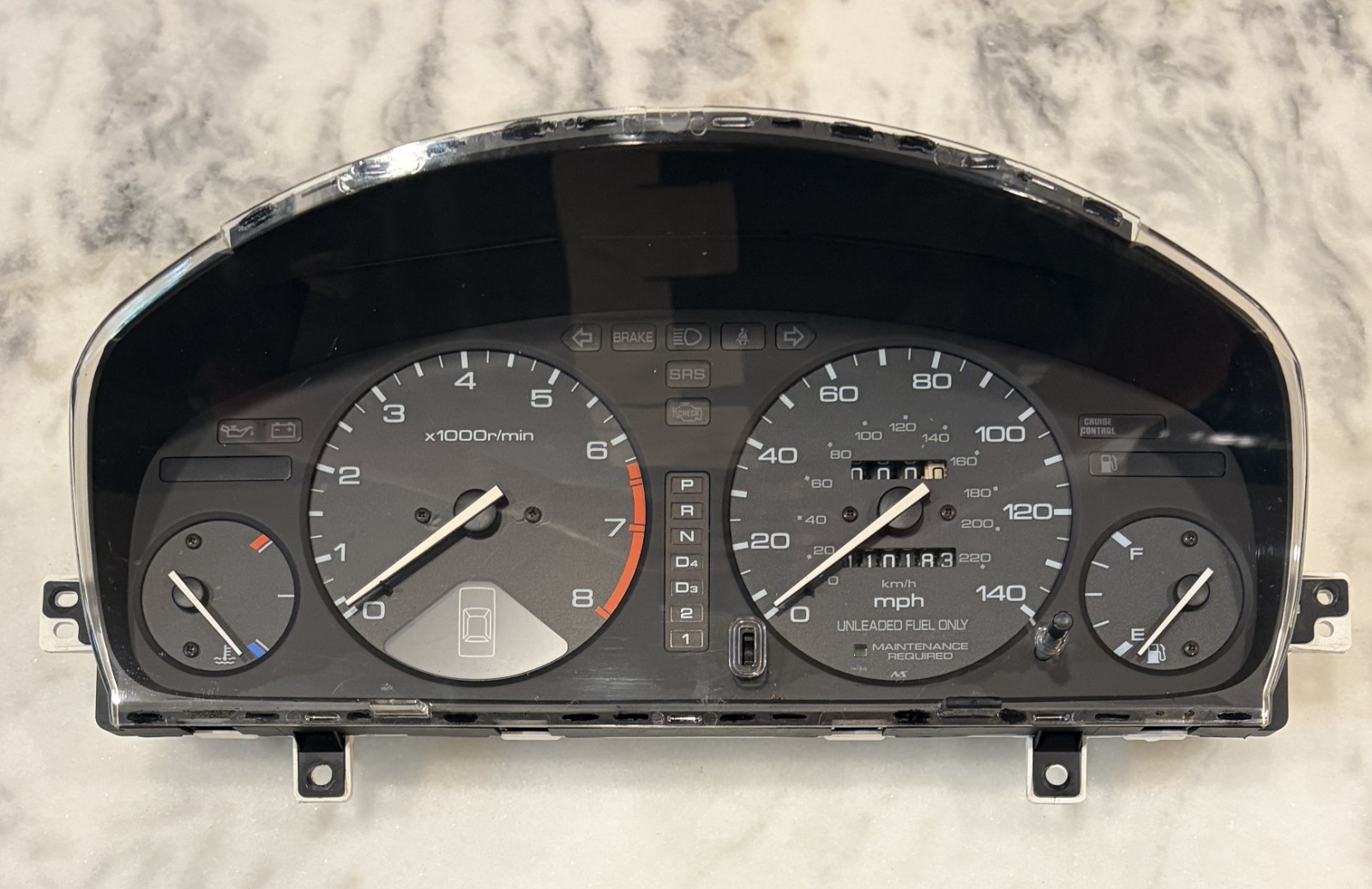 1994-1997 Honda Accord LX 2.2L Auto Instrument Gauge Cluster Speedo 110K TESTED