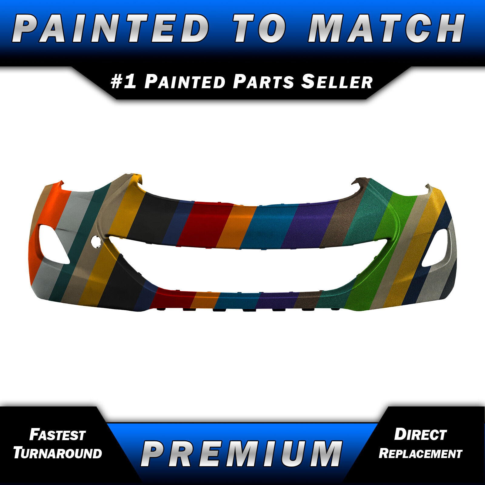 NEW Painted To Match - Front Bumper Cover Fascia for 2011-2013 Hyundai Elantra