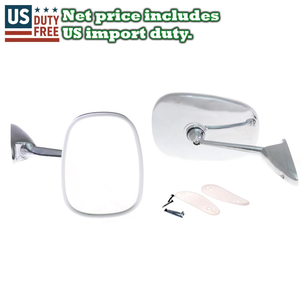 1975 76-1984 VAUXHALL CHEVETTE PAIR CHROME DOOR FENDER MIRROR LEFT AND RIGHT NEW 1975 76-1984 VAUXHALL CHEVETTE PAIR CHROME DOOR FENDER MIRROR LEFT AND RIGHT NEW