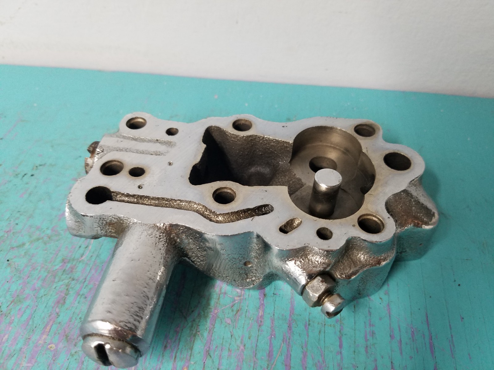 Knucklehead Oil Pump Chrome FL FLH oem Harley Davidson #2 Panhead Knucklehead Oil Pump Chrome FL FLH oem Harley Davidson #2 Panhead