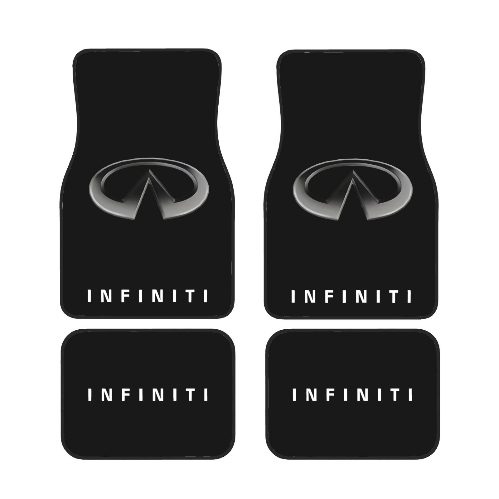 4 Piece Infiniti Car Front & Rear Floor Mat Set Non-Slip Carpet Mats 4 Piece Infiniti Car Front & Rear Floor Mat Set Non-Slip Carpet Mats