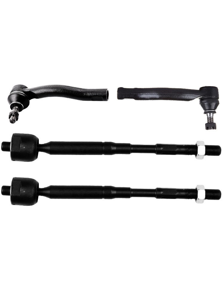 Front Inner + Outer Tie Rod Links Kit 4x Set Fits 2003 2004-2008 Toyota Corolla Front Inner + Outer Tie Rod Links Kit 4x Set Fits 2003 2004-2008 Toyota Corolla