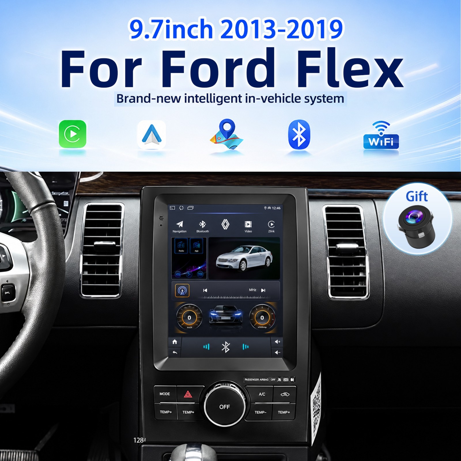 For Ford Flex 2013-2019 GPS Stereo 9.7