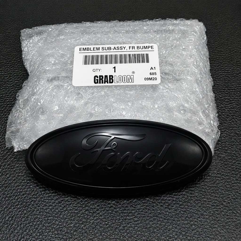 9 Inch Ford Full Black Oval Emblem Front Grille Tailgate Badge F150 F250 Edge