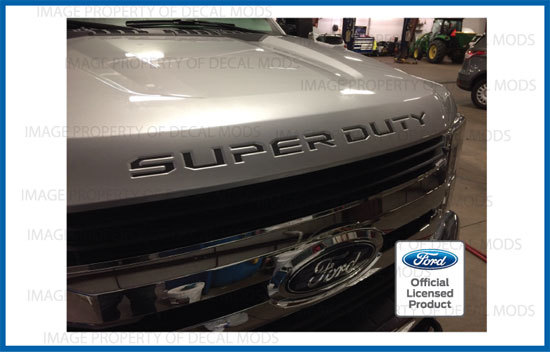 17 - 22 Ford F250 Super Duty Front HOOD GRILLE Letters Insert Decals Stickers