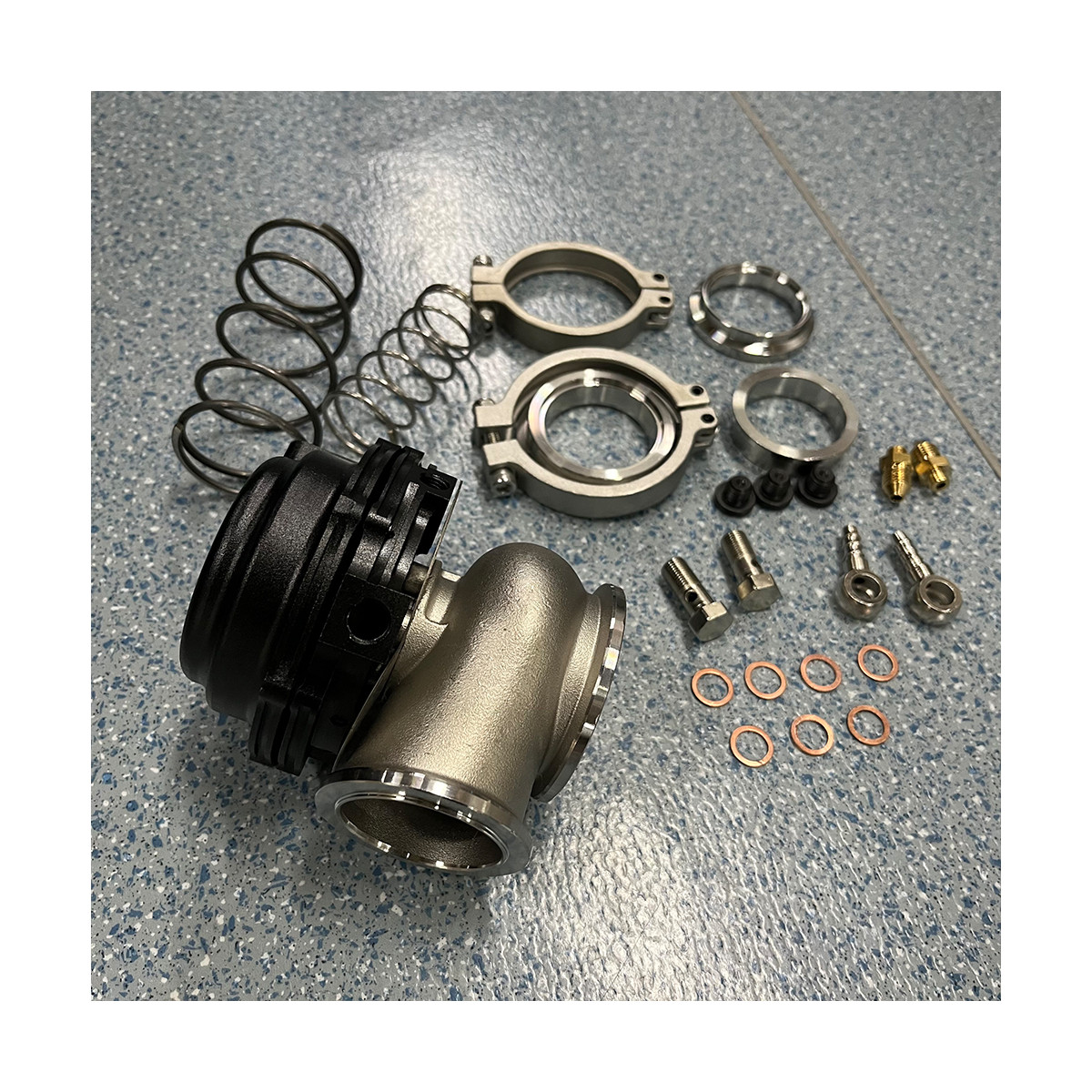 44mm External Wastegate MVR V-Band For Tial Turbo Black Anodized Kit