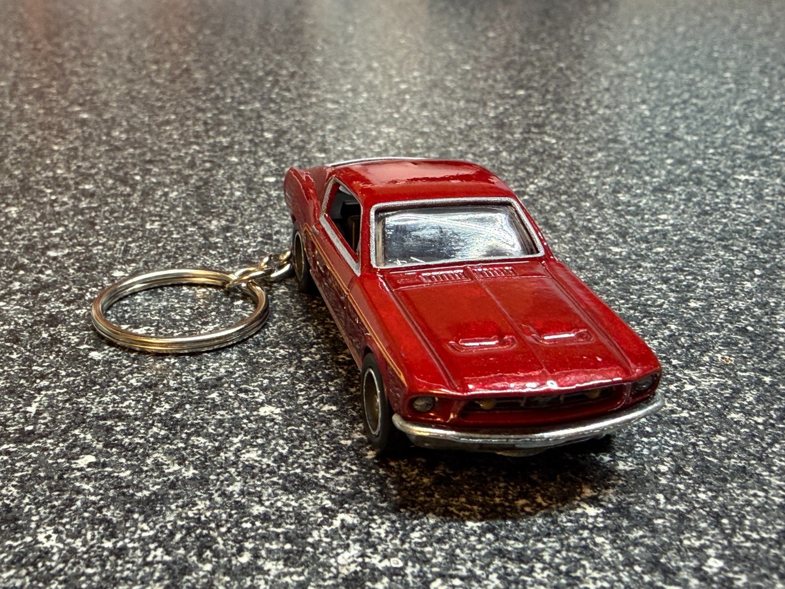 1967 Mustang GT Fastback Keychain Red Hot Wheels Matchbox 1967 Mustang GT Fastback Keychain Red Hot Wheels Matchbox