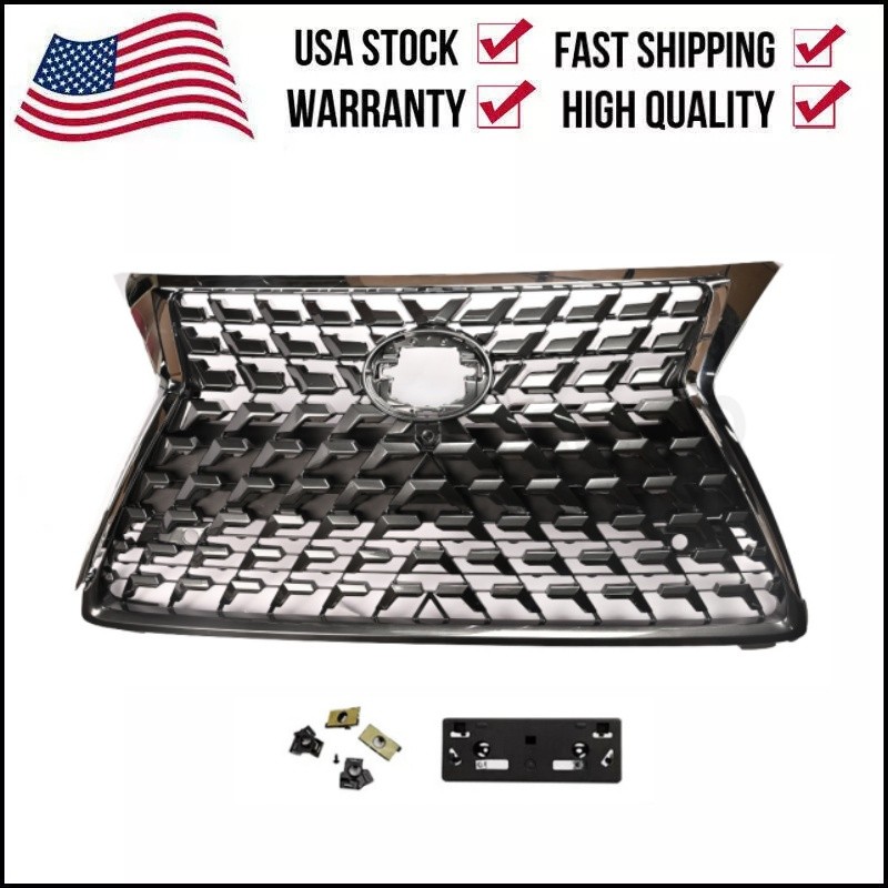 Fits 2014-2021 2022 Lexus GX460 Front Upper Grille Sport W/Chrome Trim
