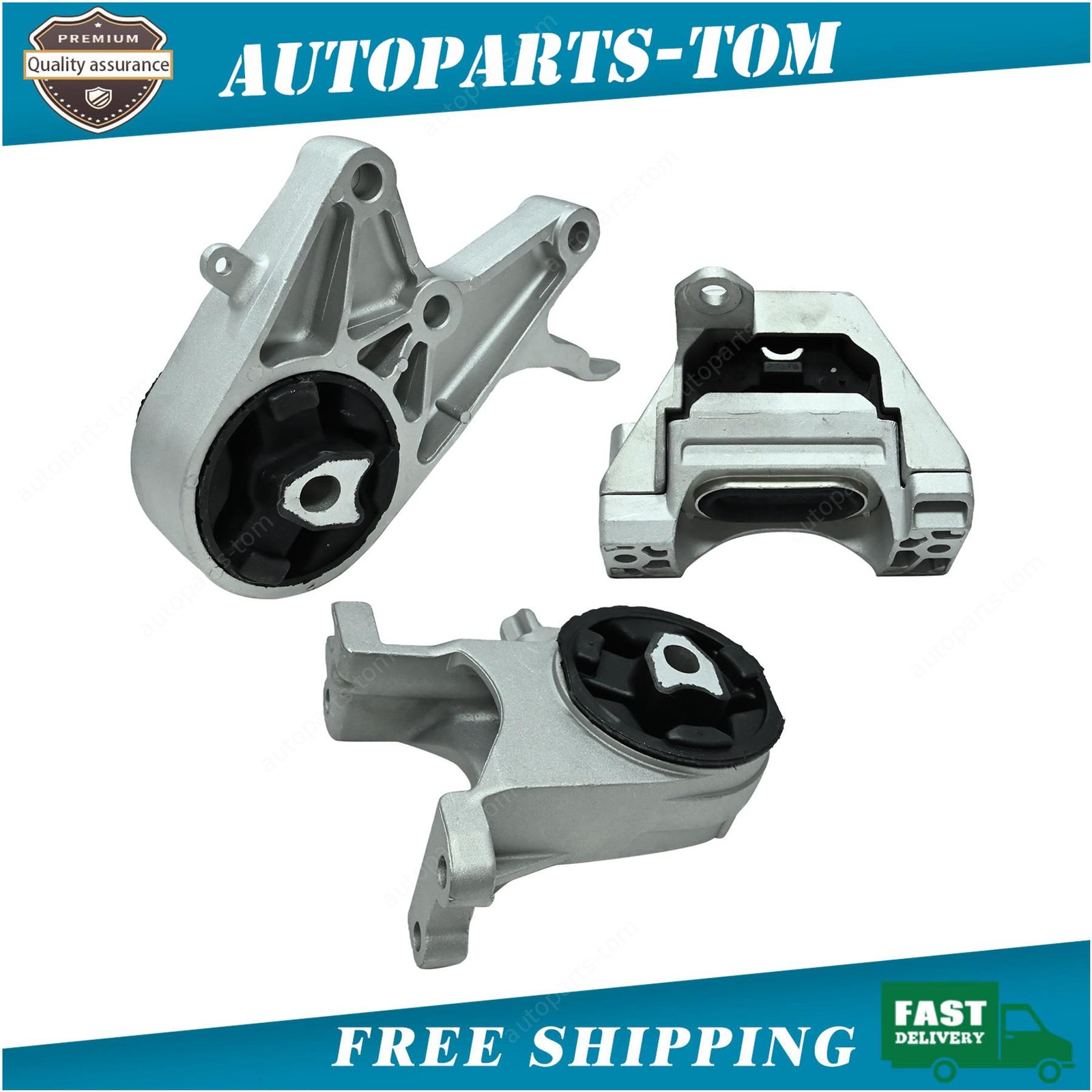 A5398 new 3x Motor & Transmission Mount For Chevrolet Malibu 2009-2012