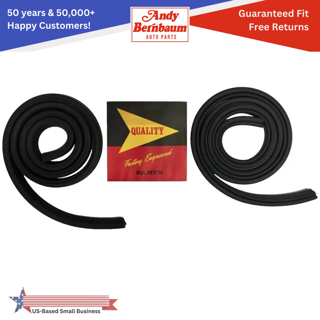 For 1960-1966 Chrysler Roof Rail Weatherstrip Rubber Gasket Seal Set For 1960-1966 Chrysler Roof Rail Weatherstrip Rubber Gasket Seal Set