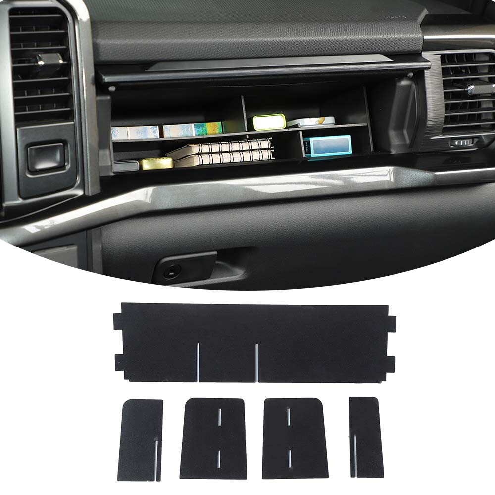 For 21-2023 Ford F150 F-150 Co-Pilot Storage Glove Box Insert Divider Panel Trim