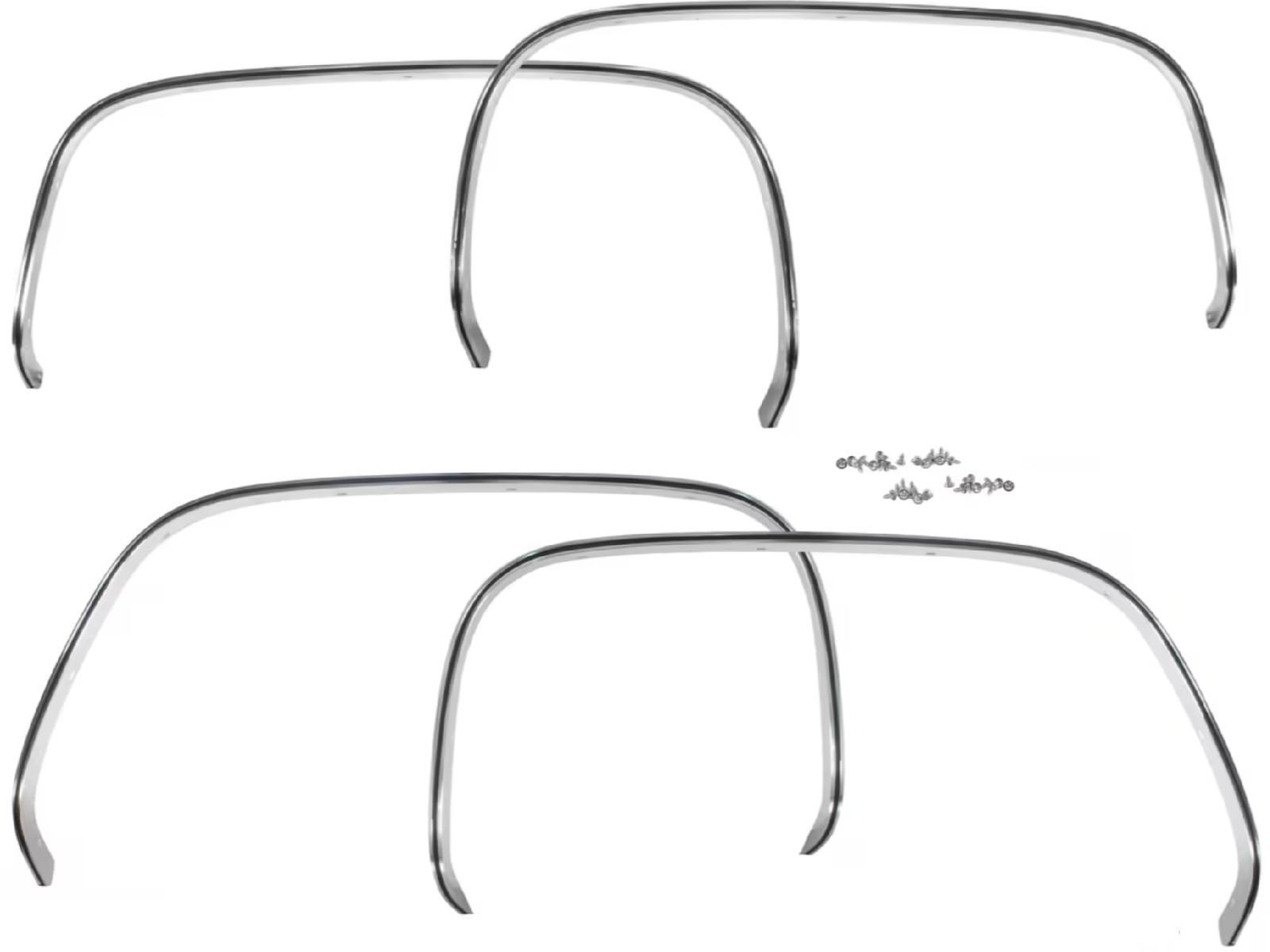 81-87 Chevy/GMC Truck Aluminum Front & Rear Fender Wheel Opening Trim Molding 81-87 Chevy/GMC Truck Aluminum Front & Rear Fender Wheel Opening Trim Molding