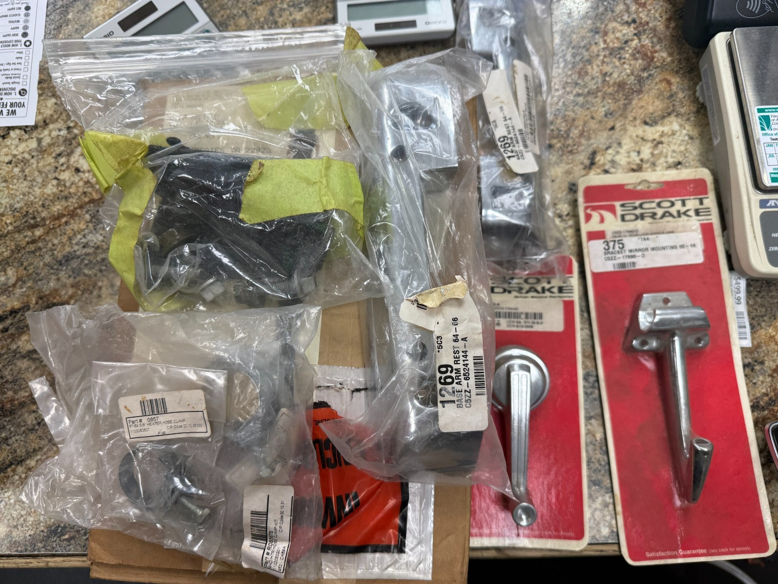 1964- 1966 Ford Mustang Restoration Parts Lot scott Drake Interior Items