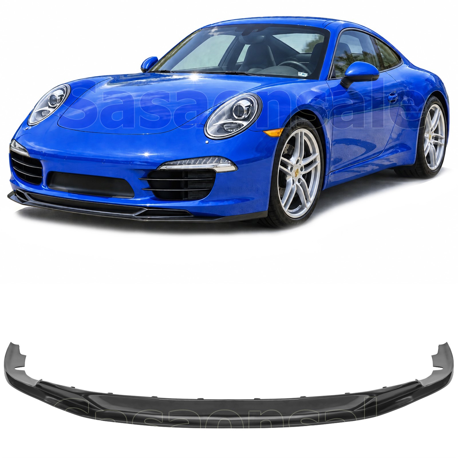 Front Bumper Lip Spoiler For 12-16 Porsche Carrera 911 991 .1, Black PU SP Style Front Bumper Lip Spoiler For 12-16 Porsche Carrera 911 991 .1, Black PU SP Style
