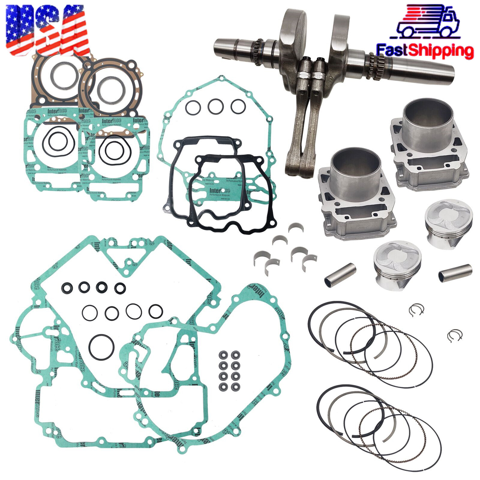 NEW Engine Rebuild Motor Rebuild Kit for ODES 800 Dominator D4 X2 X4 UTV ATV