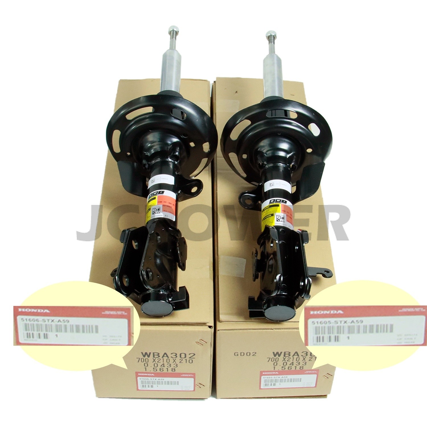 OEM Pair Front Electronic Shock Absorbers For Acura MDX ZDX 2010-2013 3.7L