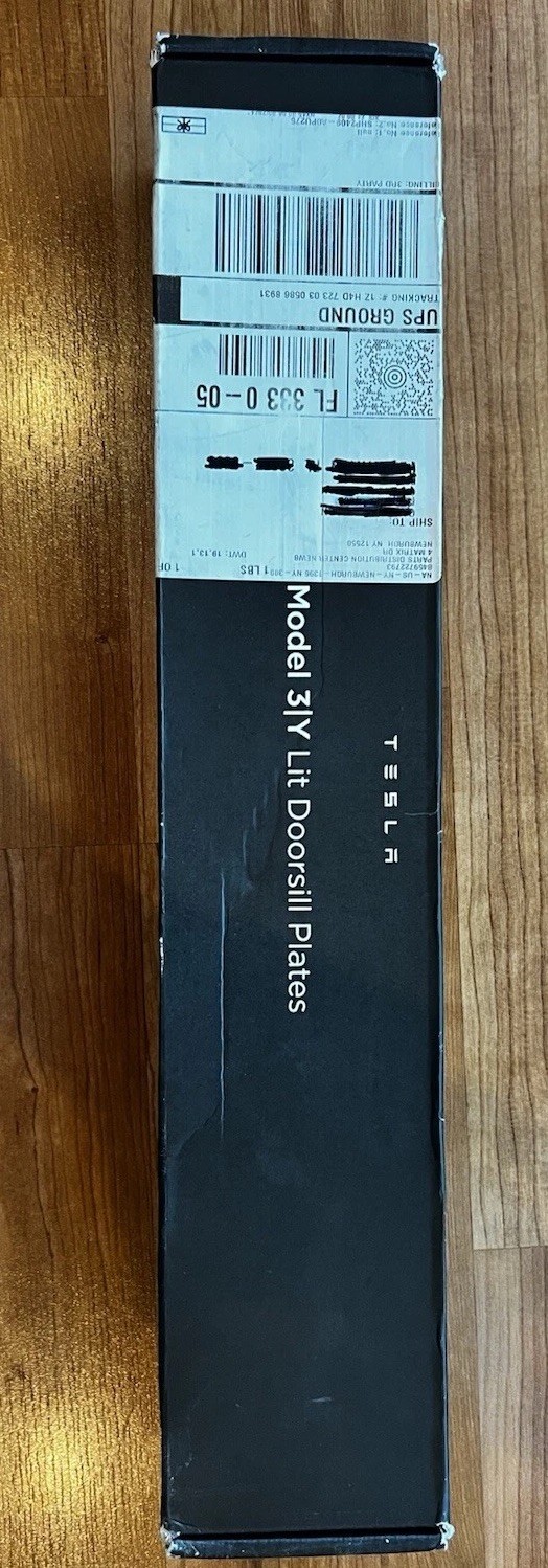 Brand New Tesla Model Y OEM lit Doorsill Plates Kit (Sealed - NEVER OPENED)