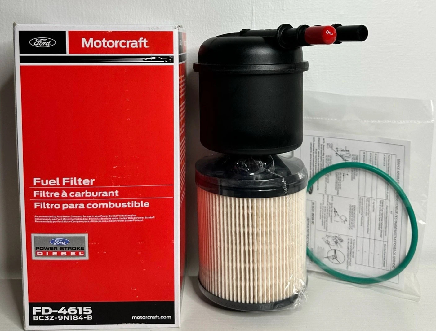 OEM Motorcraft FD4615 Diesel Fuel Filter Ford 6.7L Powerstroke