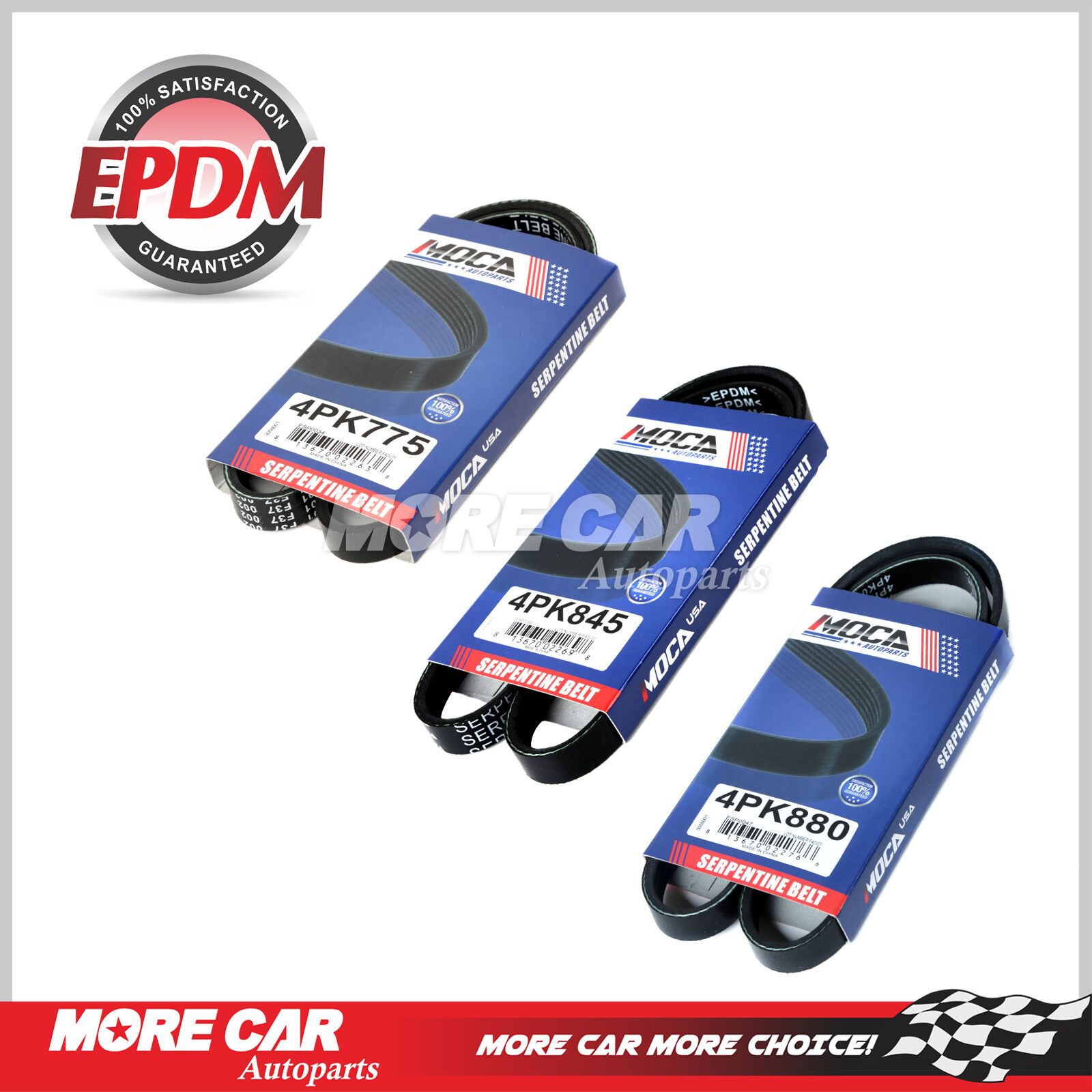 EPDM 3PC Drive Belt Kit Alt-AC-PS 4PK775-4PK845-4P880 for 99-00 Honda Civic 1.6 EPDM 3PC Drive Belt Kit Alt-AC-PS 4PK775-4PK845-4P880 for 99-00 Honda Civic 1.6