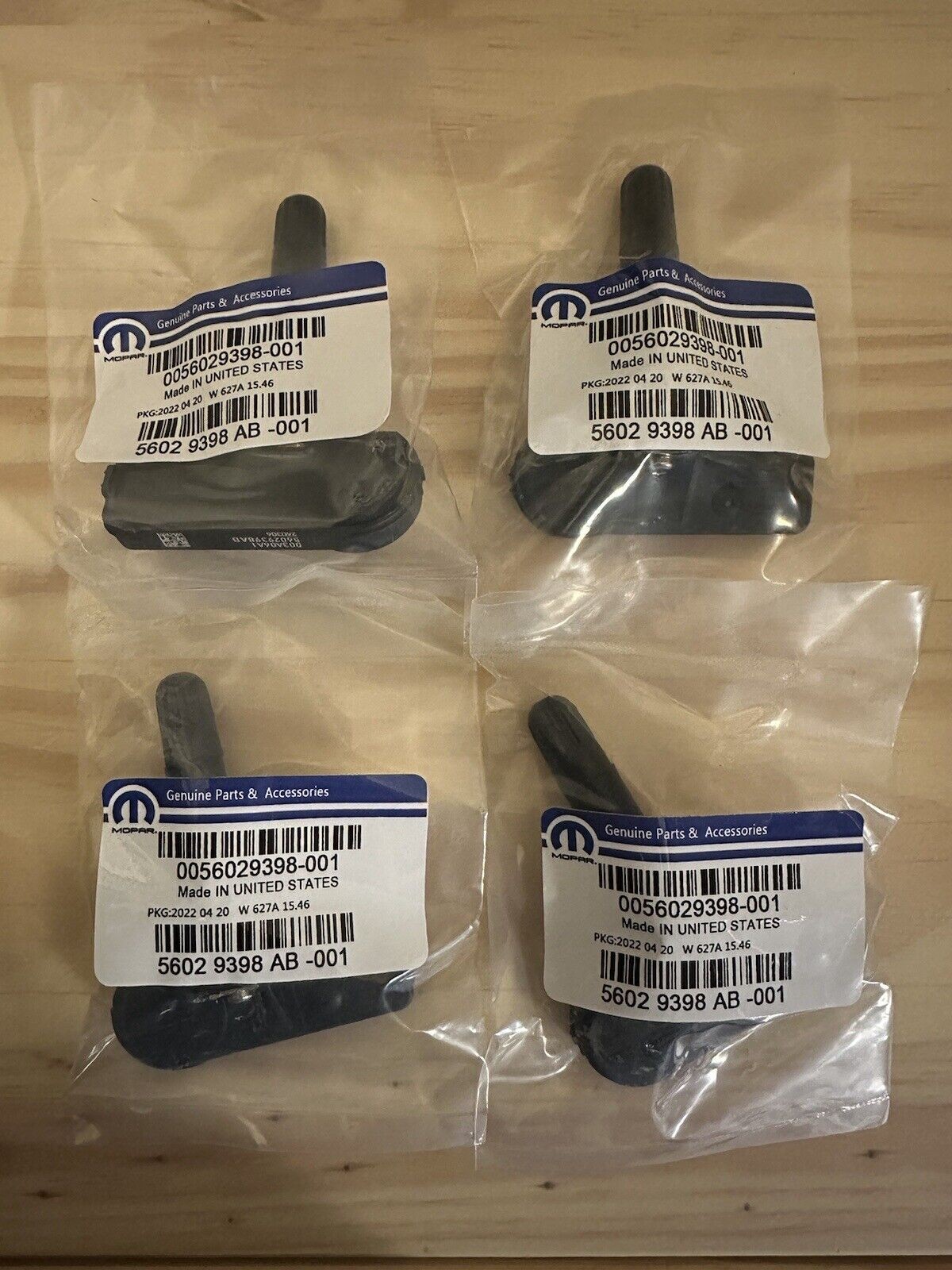 4pcs OEM Mopar TPMS For Dodge Chrysler Jeep RAM 56029398AB 4pcs OEM Mopar TPMS For Dodge Chrysler Jeep RAM 56029398AB