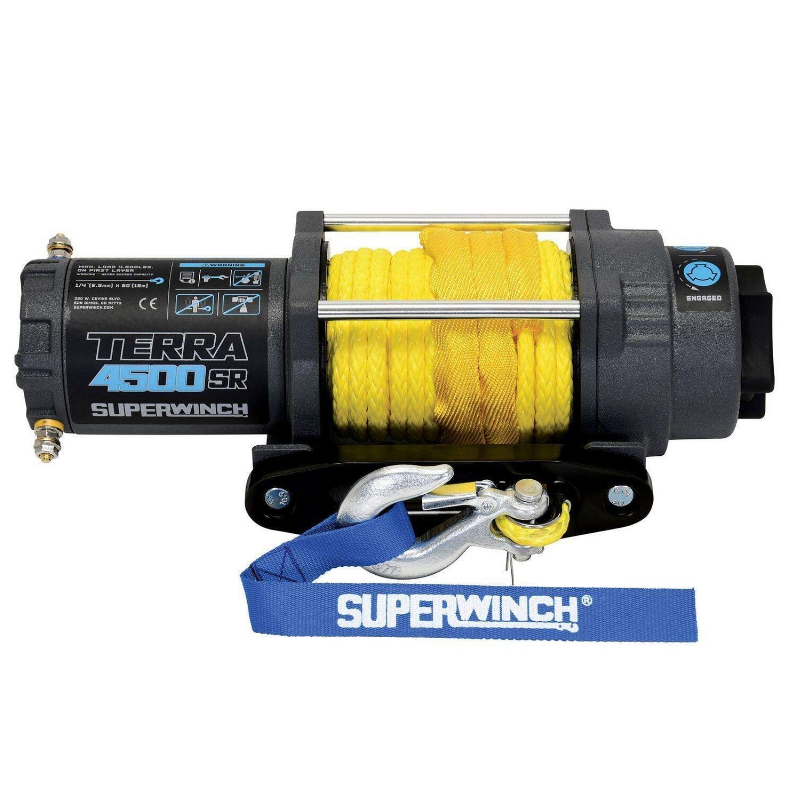 Superwinch 1145270 Terra 4500SR Powersports 4500lb 12V DC Winch w/Synthetic Rope Superwinch 1145270 Terra 4500SR Powersports 4500lb 12V DC Winch w/Synthetic Rope