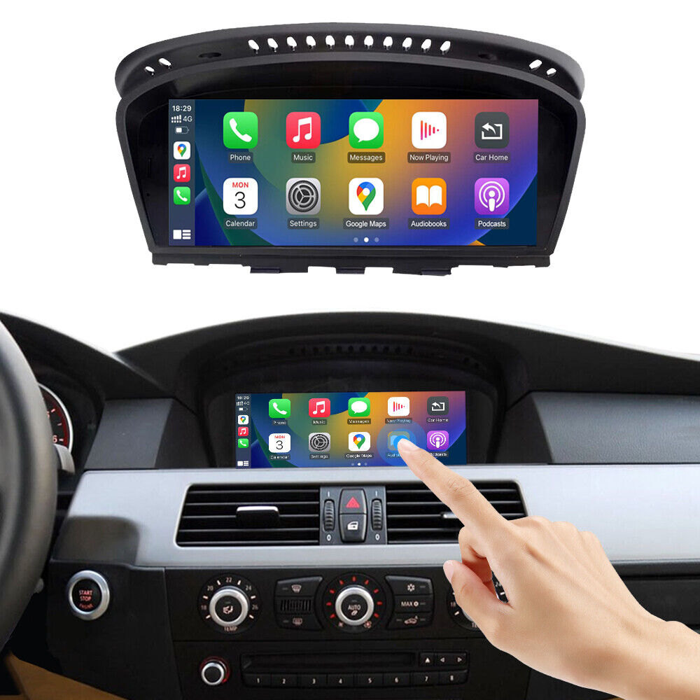 Wireless CarPlay Auto Car Touch Screen For BMW 3 5 Seri E90 E60 E61 E63 Wit CCC 