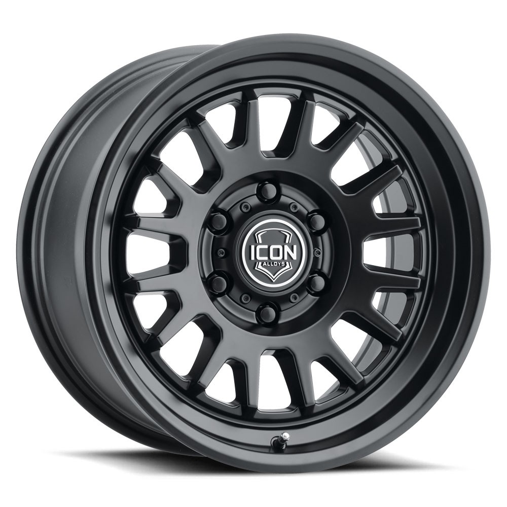 ICON Alloys Anza, Satin Black, 17 x 8.5 / 5 x 150, 25mm Offset, 5.75